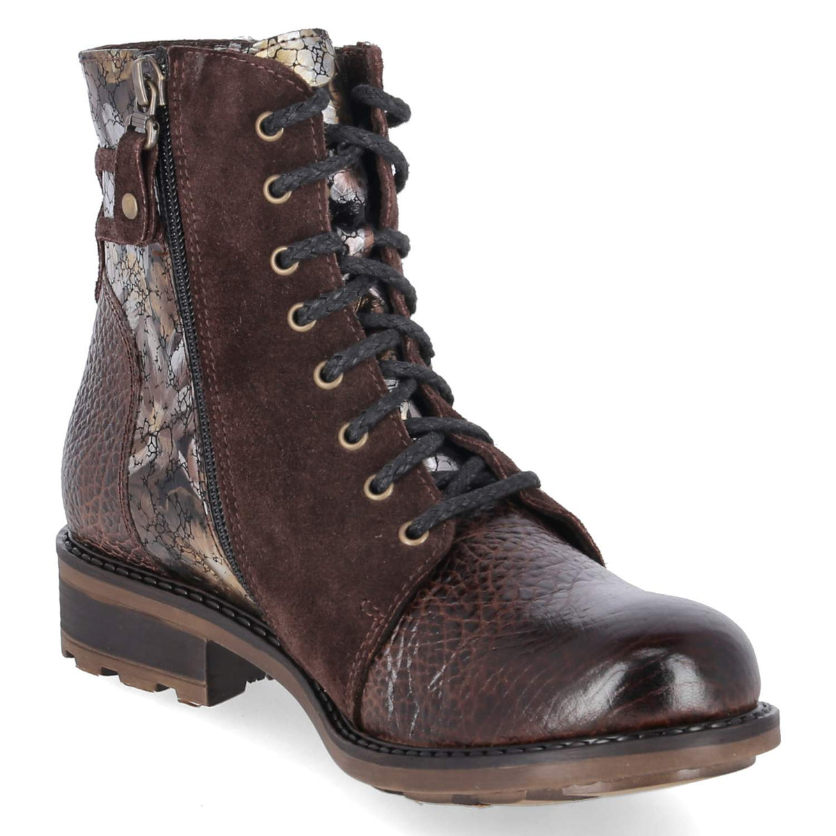 Schnürstiefeletten Braun