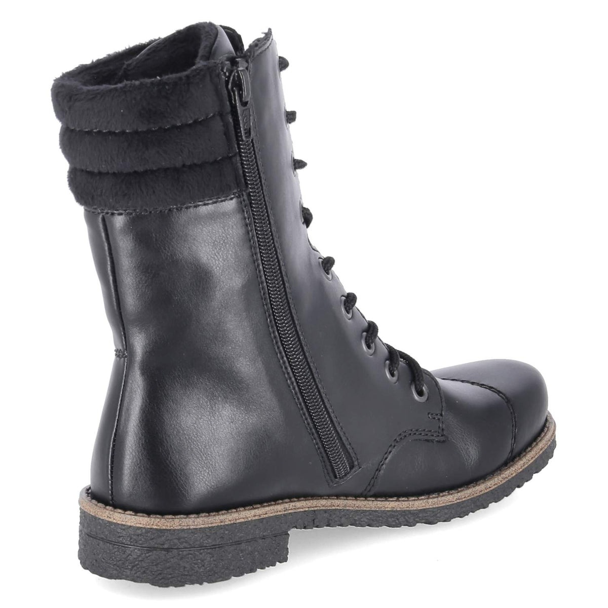 Schnürstiefeletten Schwarz