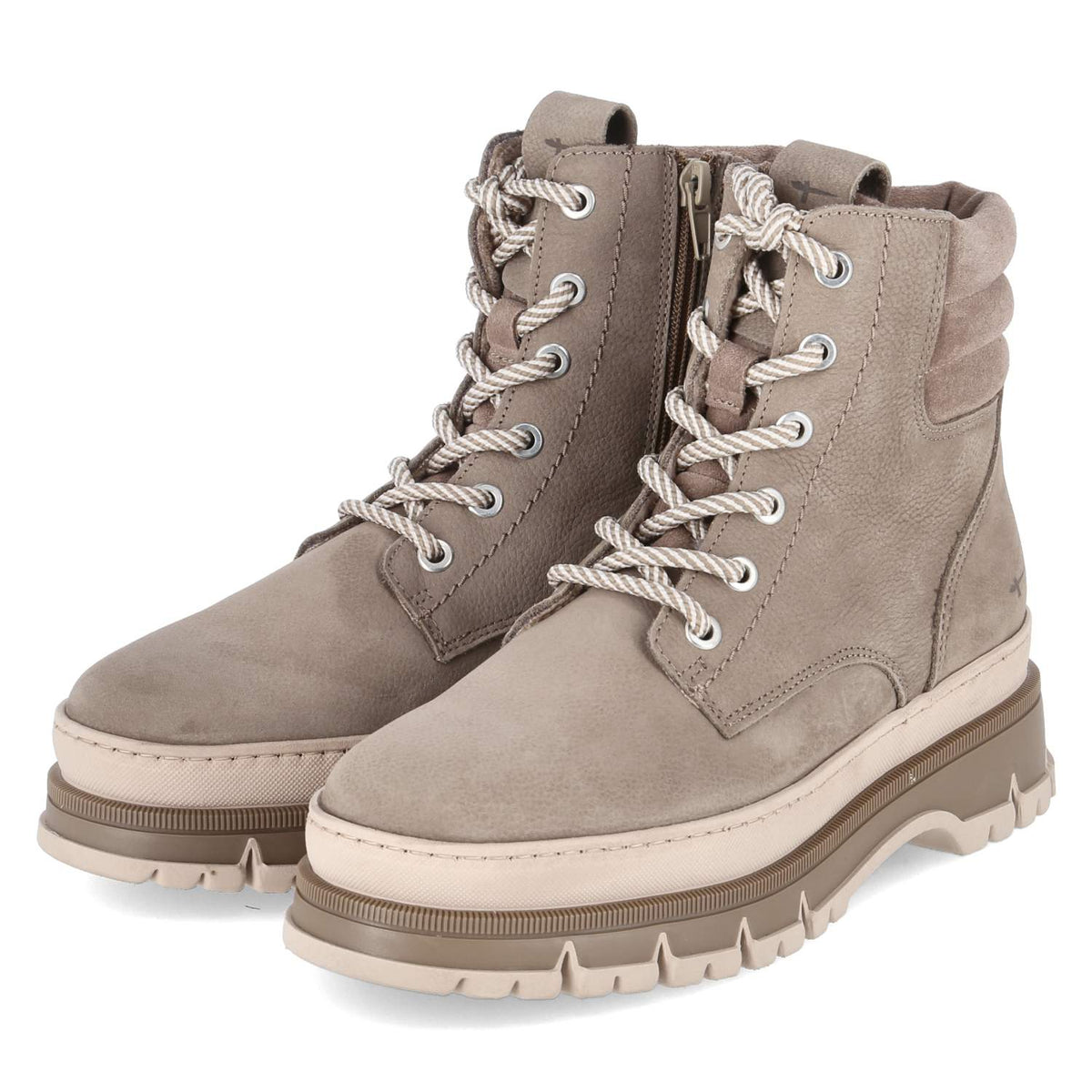 Schnürboots Taupe