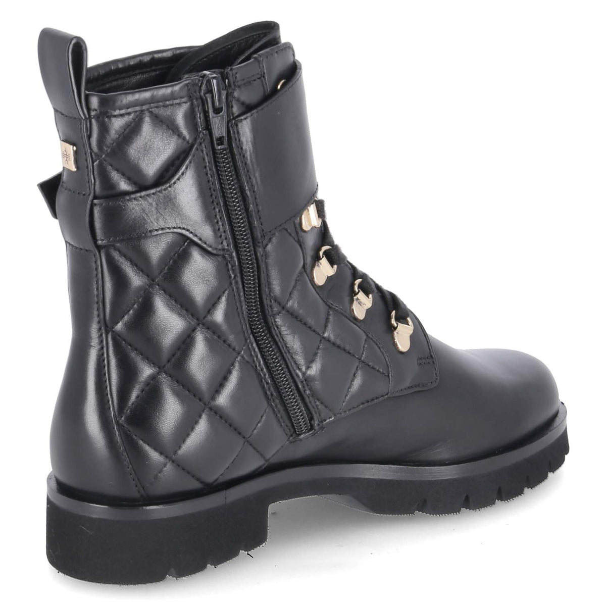Schnürstiefeletten Schwarz