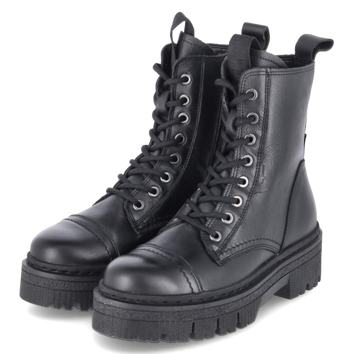 Schnürboots Schwarz