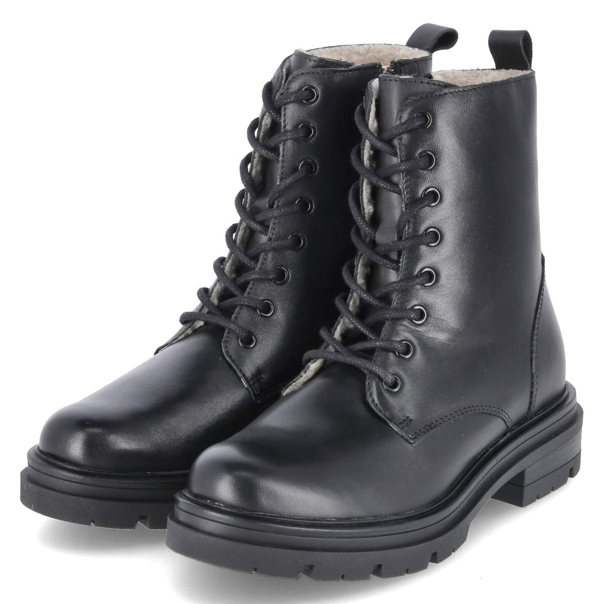 Schnürboots Schwarz
