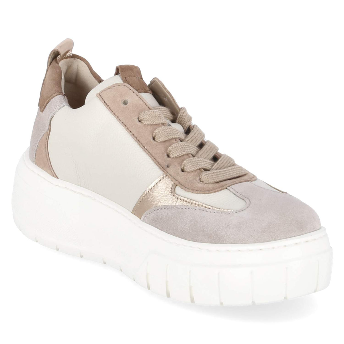 Plateau-Sneaker Beige