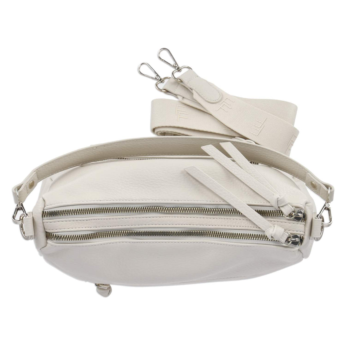 Schultertasche Beige
