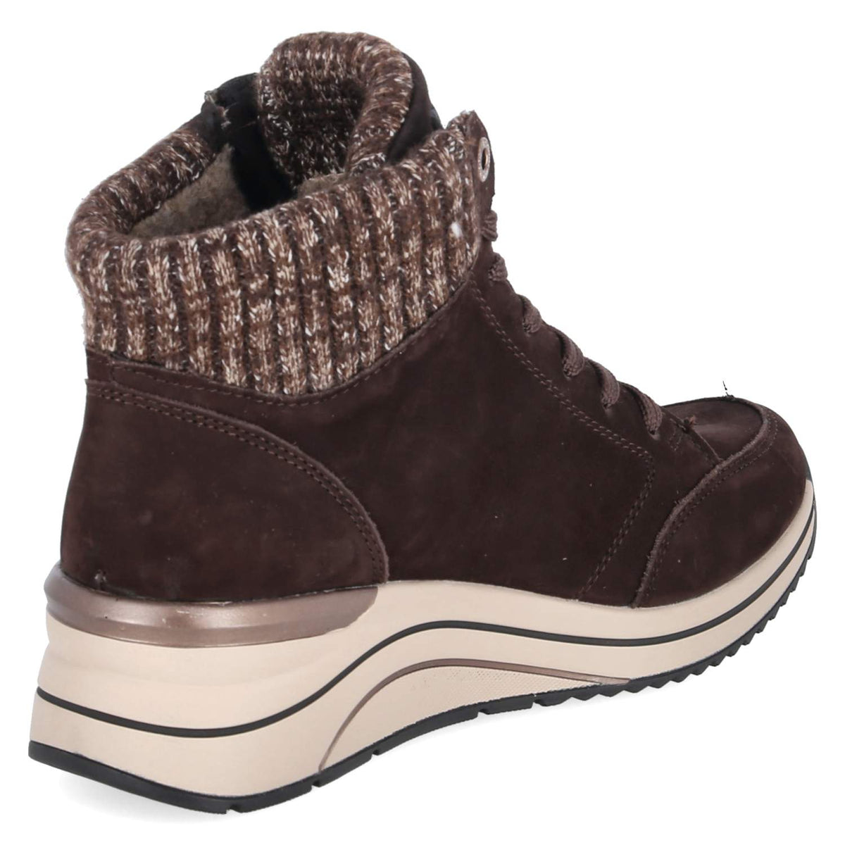 Schnürstiefeletten Braun