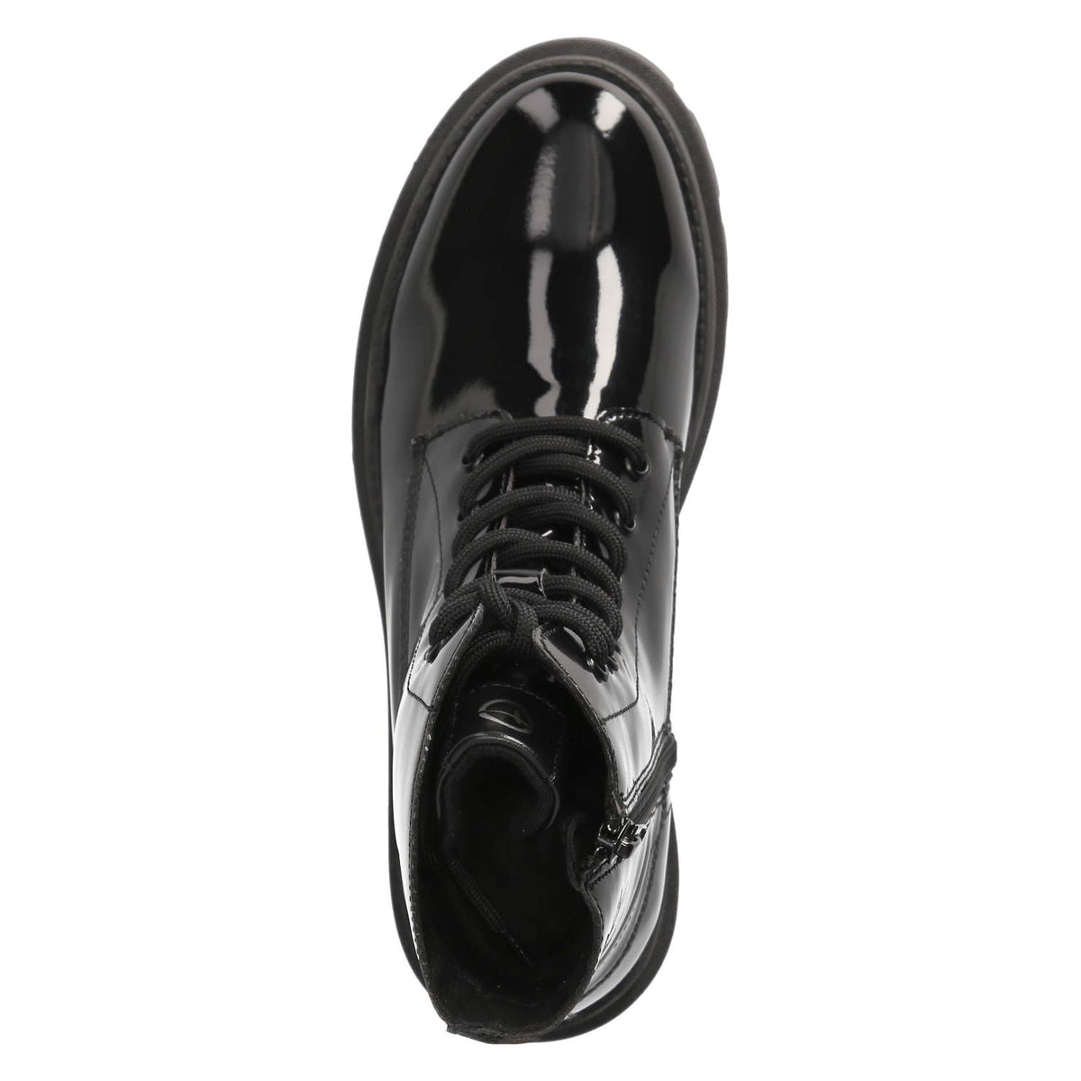 Schnürstiefeletten Schwarz