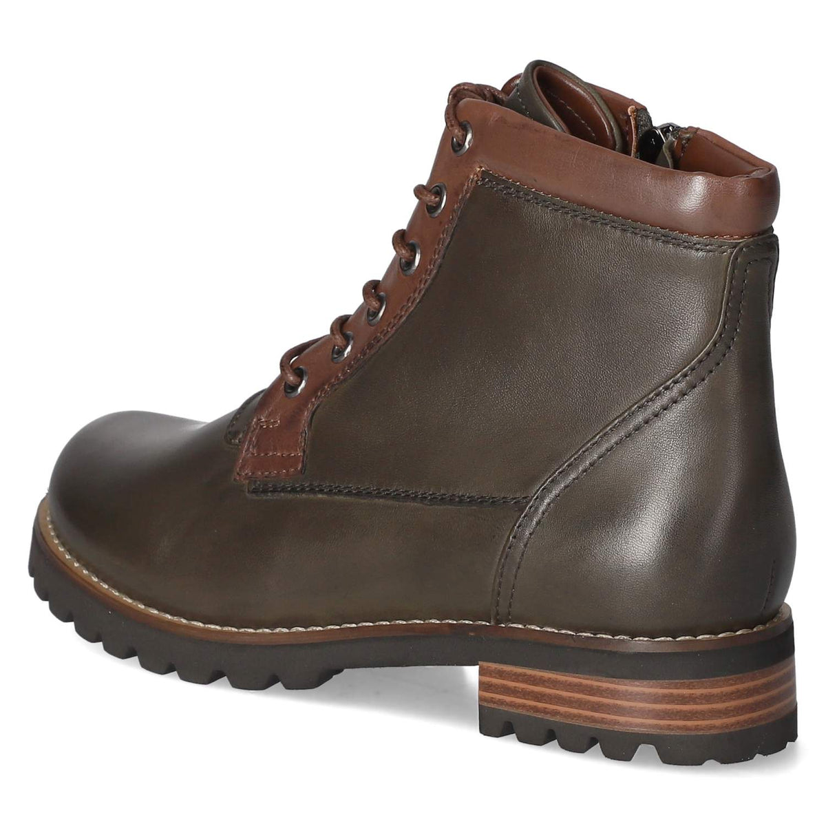 Schnürstiefeletten Grün