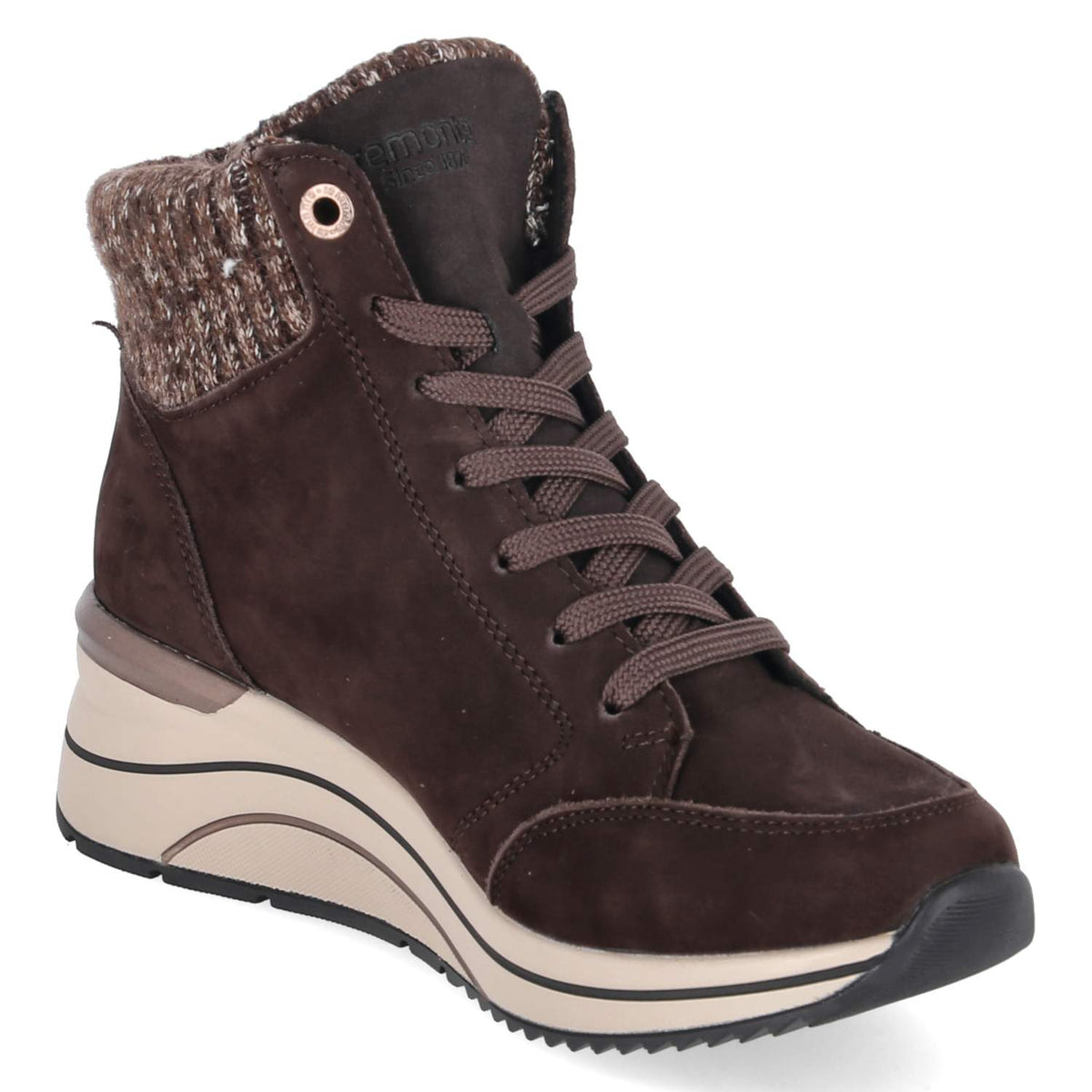 Schnürstiefeletten Braun