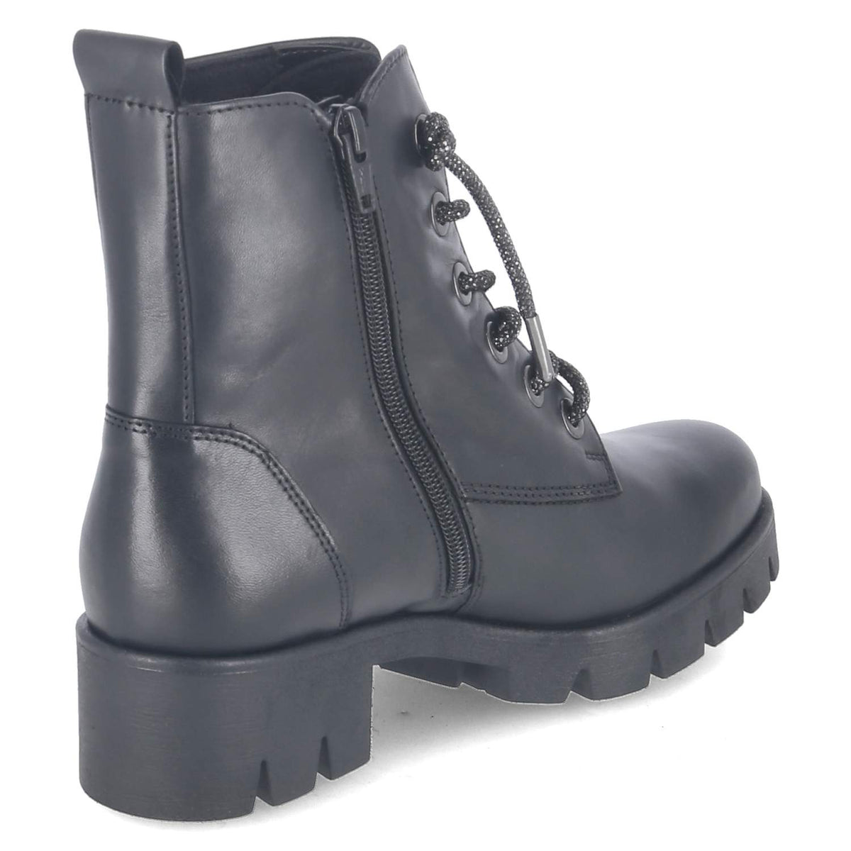 Schnürstiefeletten Schwarz
