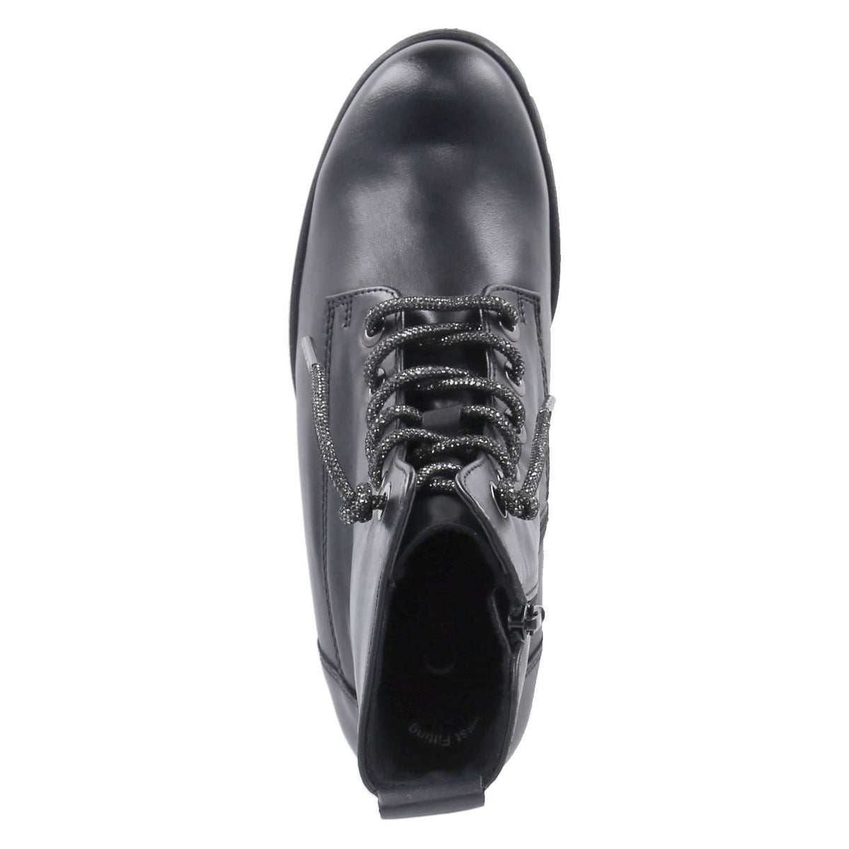 Schnürstiefeletten Schwarz
