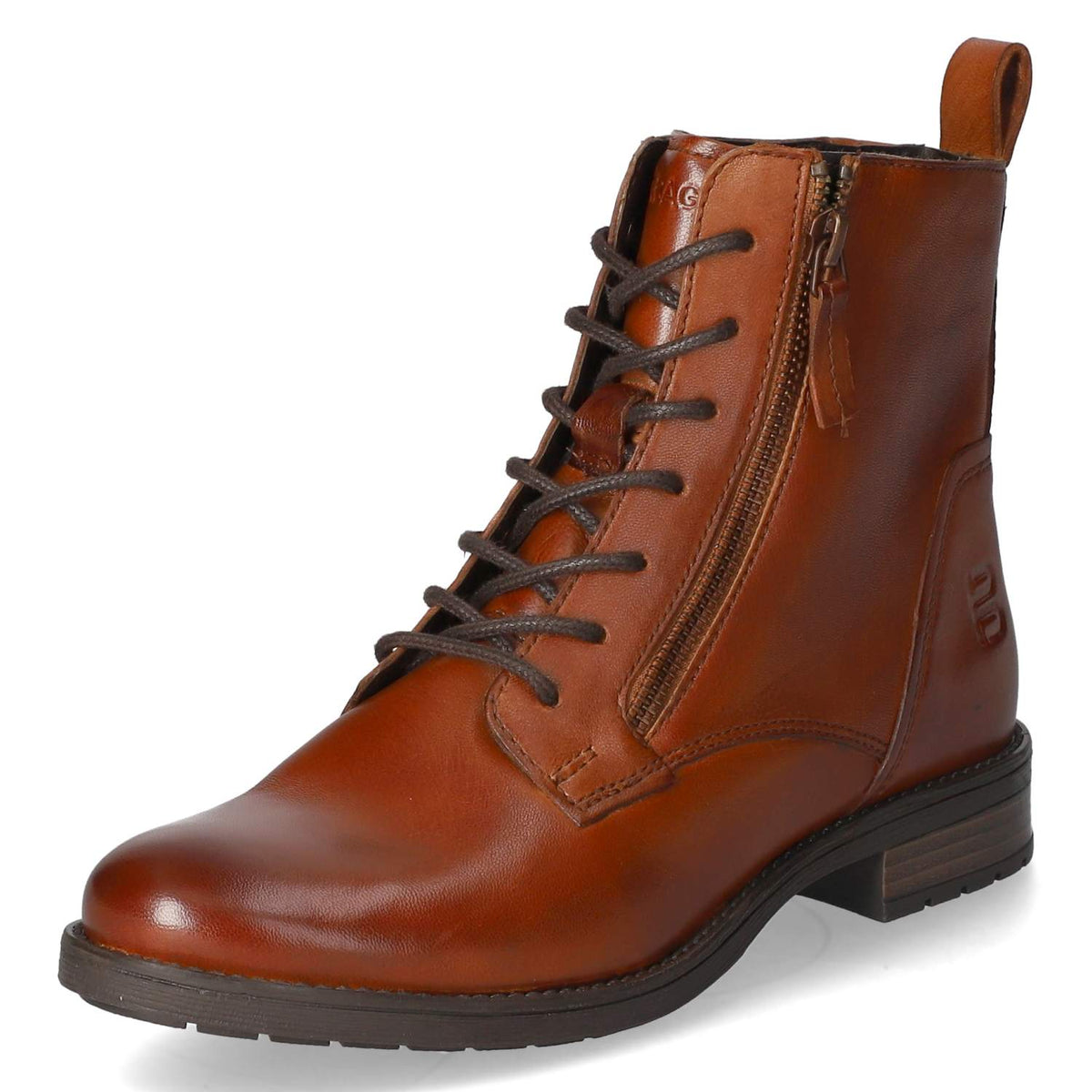Schnürstiefeletten Braun