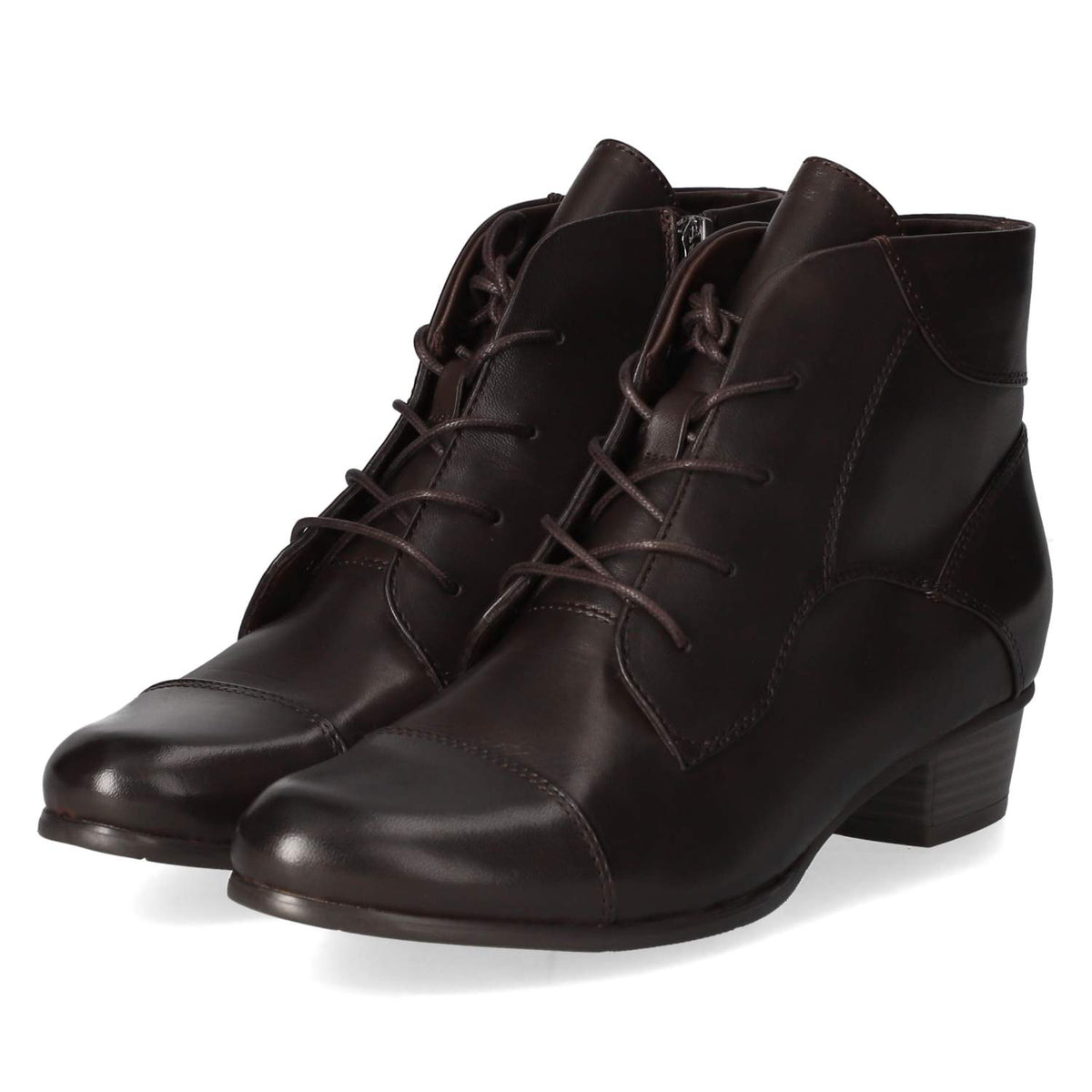 Schnürstiefeletten Braun