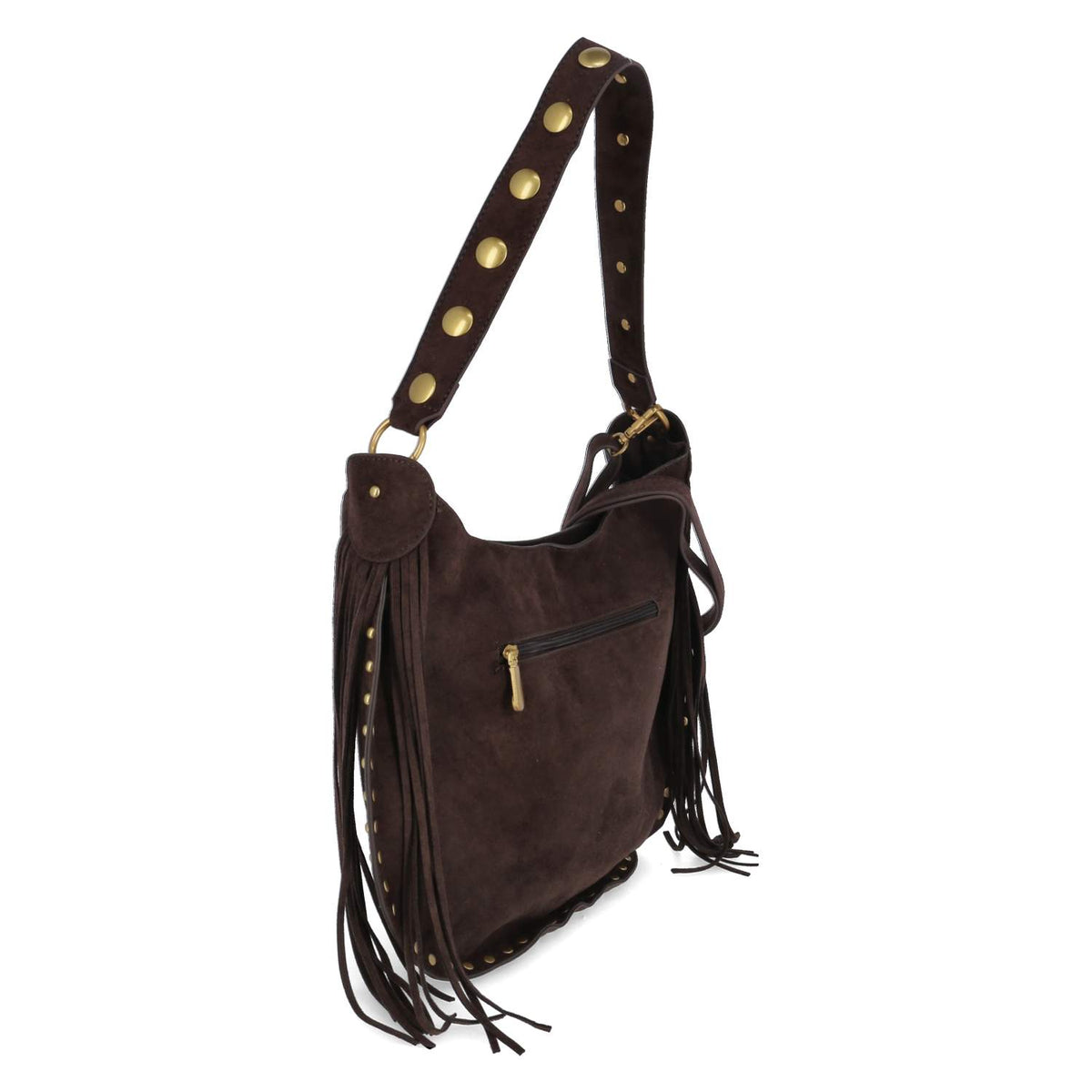 Schultertasche Braun