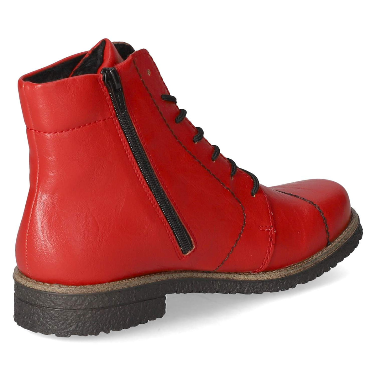 Schnürstiefeletten Rot