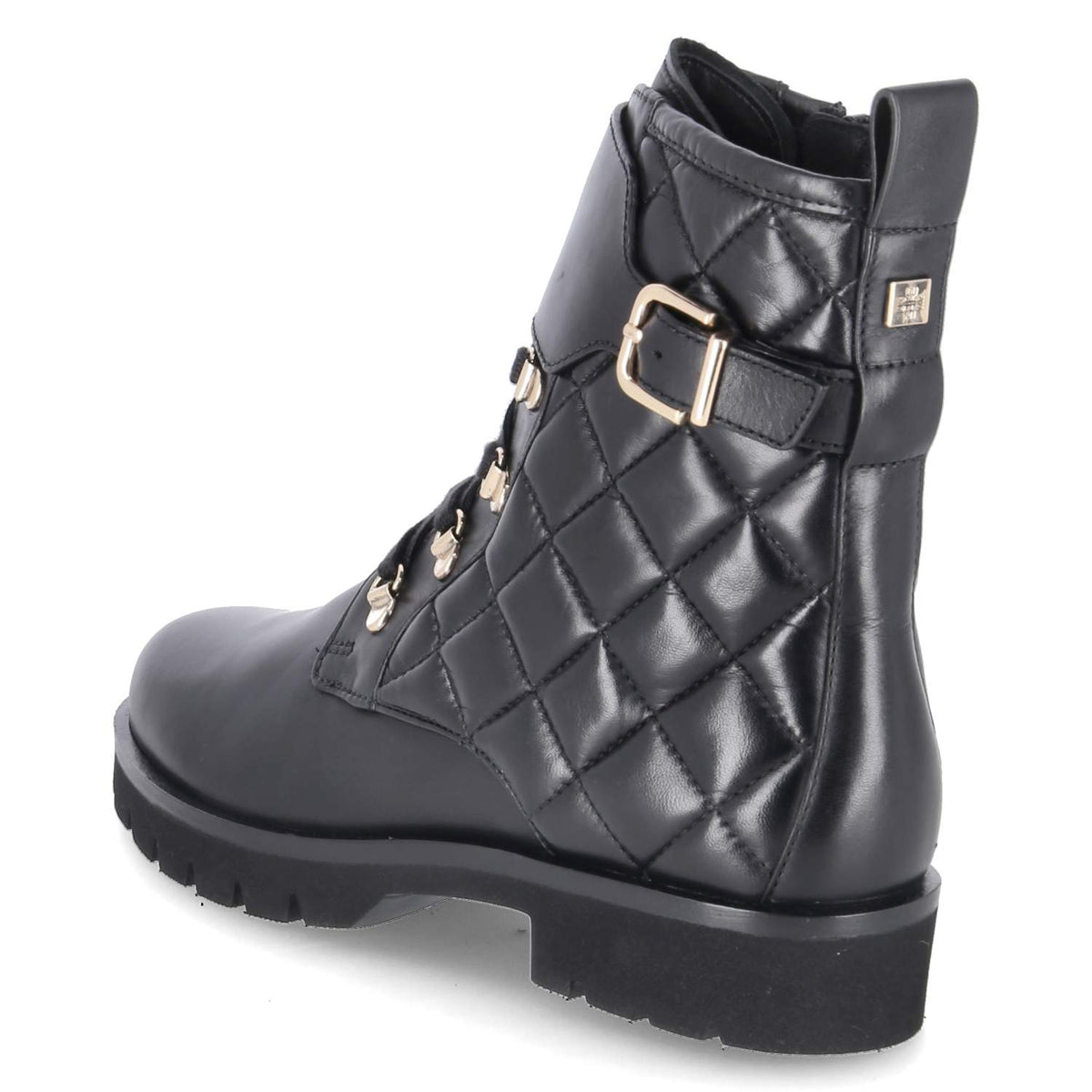 Schnürstiefeletten Schwarz