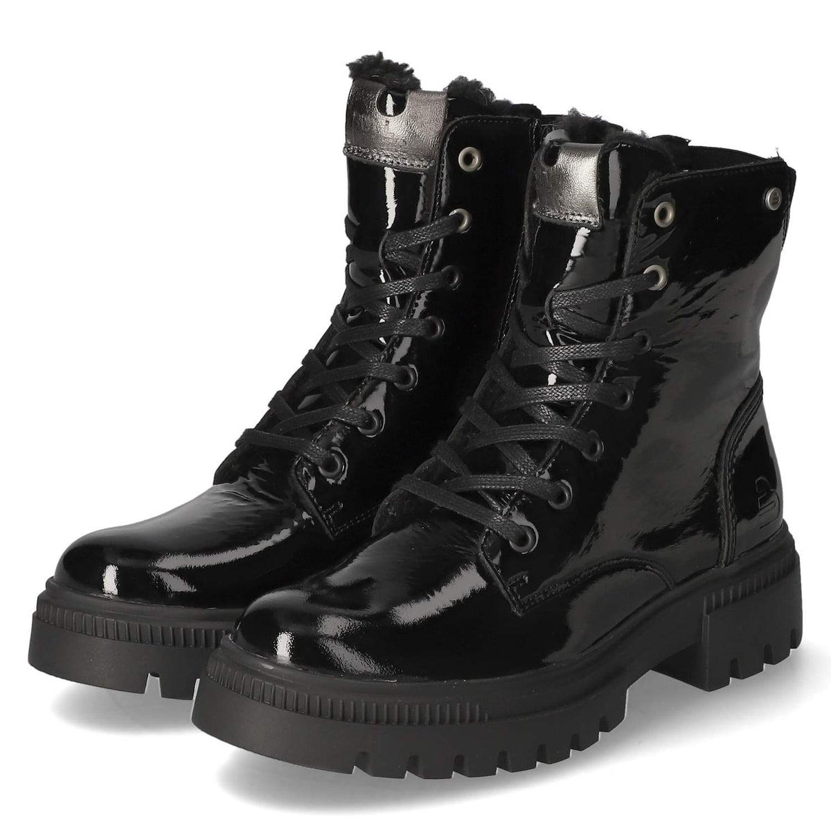 Schnürboots Schwarz