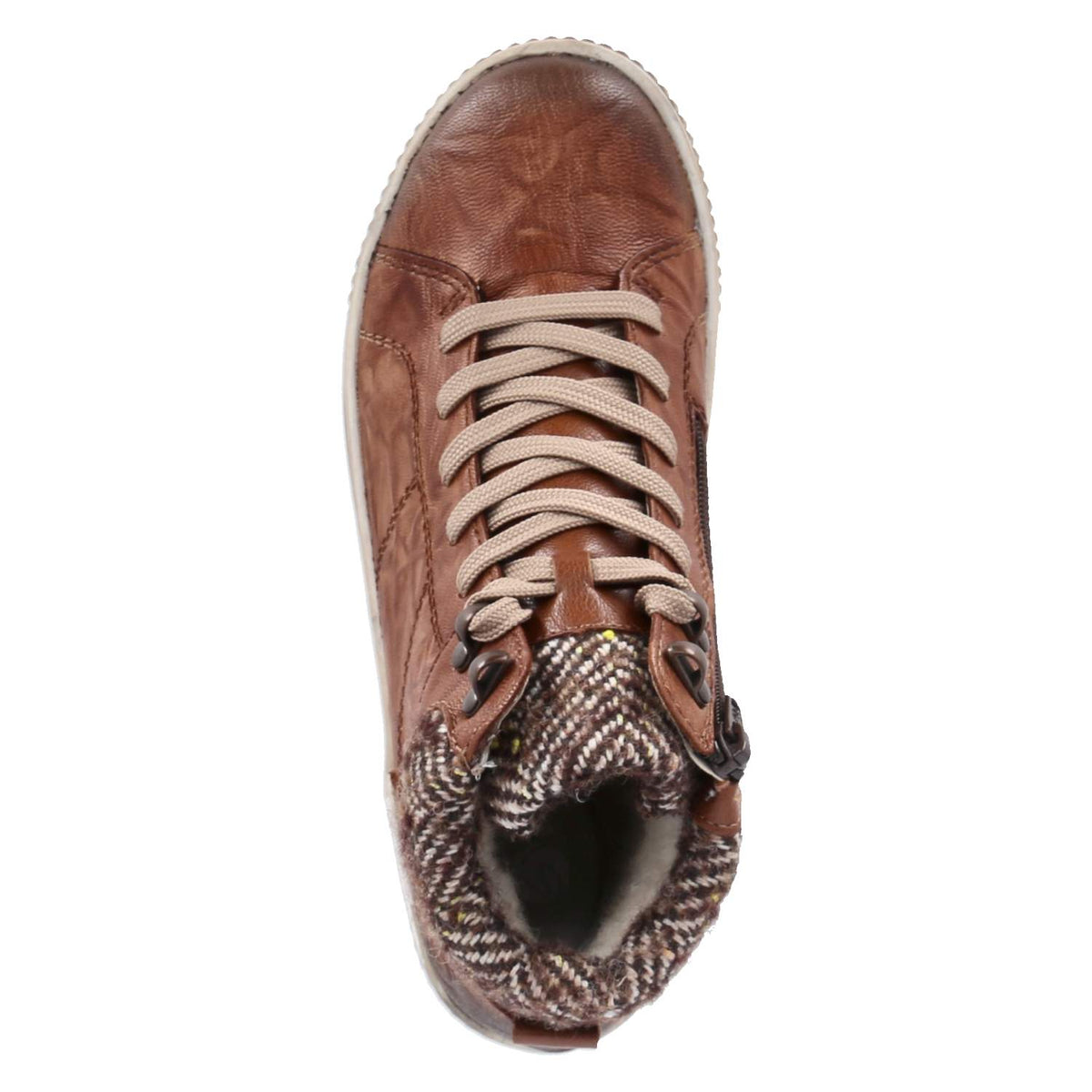Schnürstiefeletten Braun