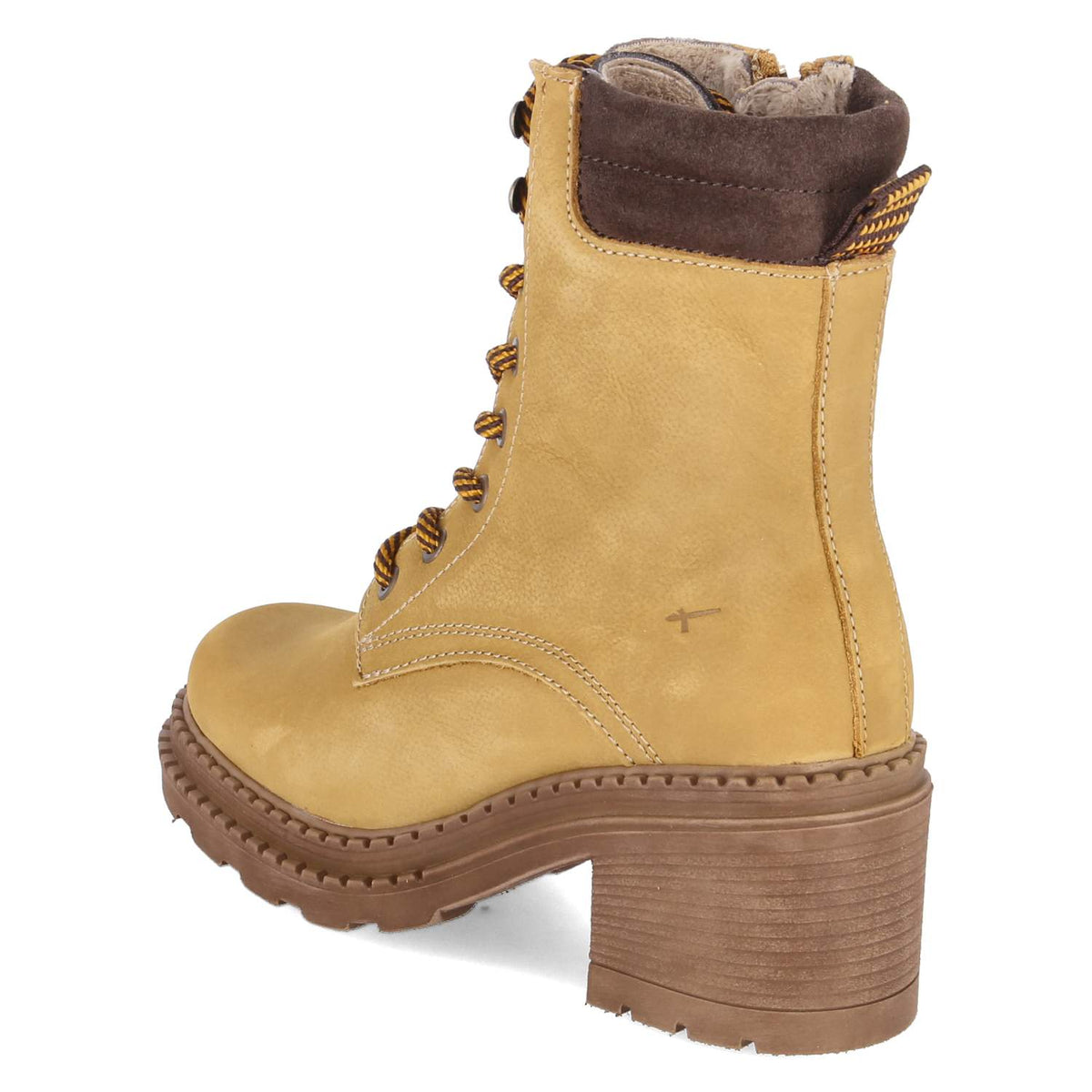 Schnürstiefeletten Gelb