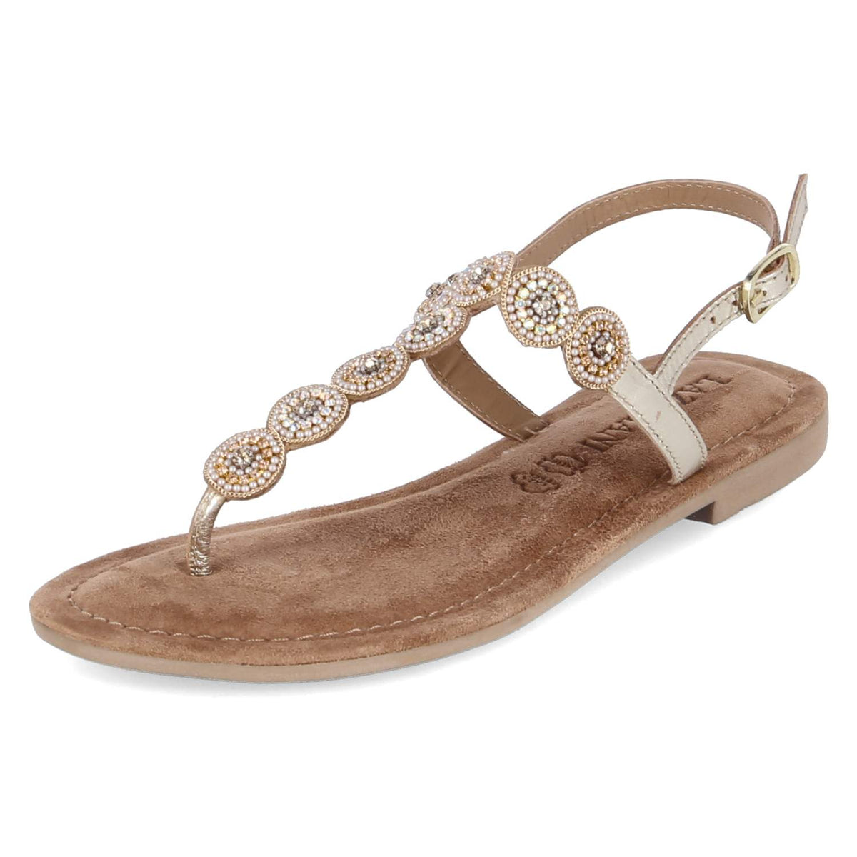 Zehentrenner-Sandalen Gold