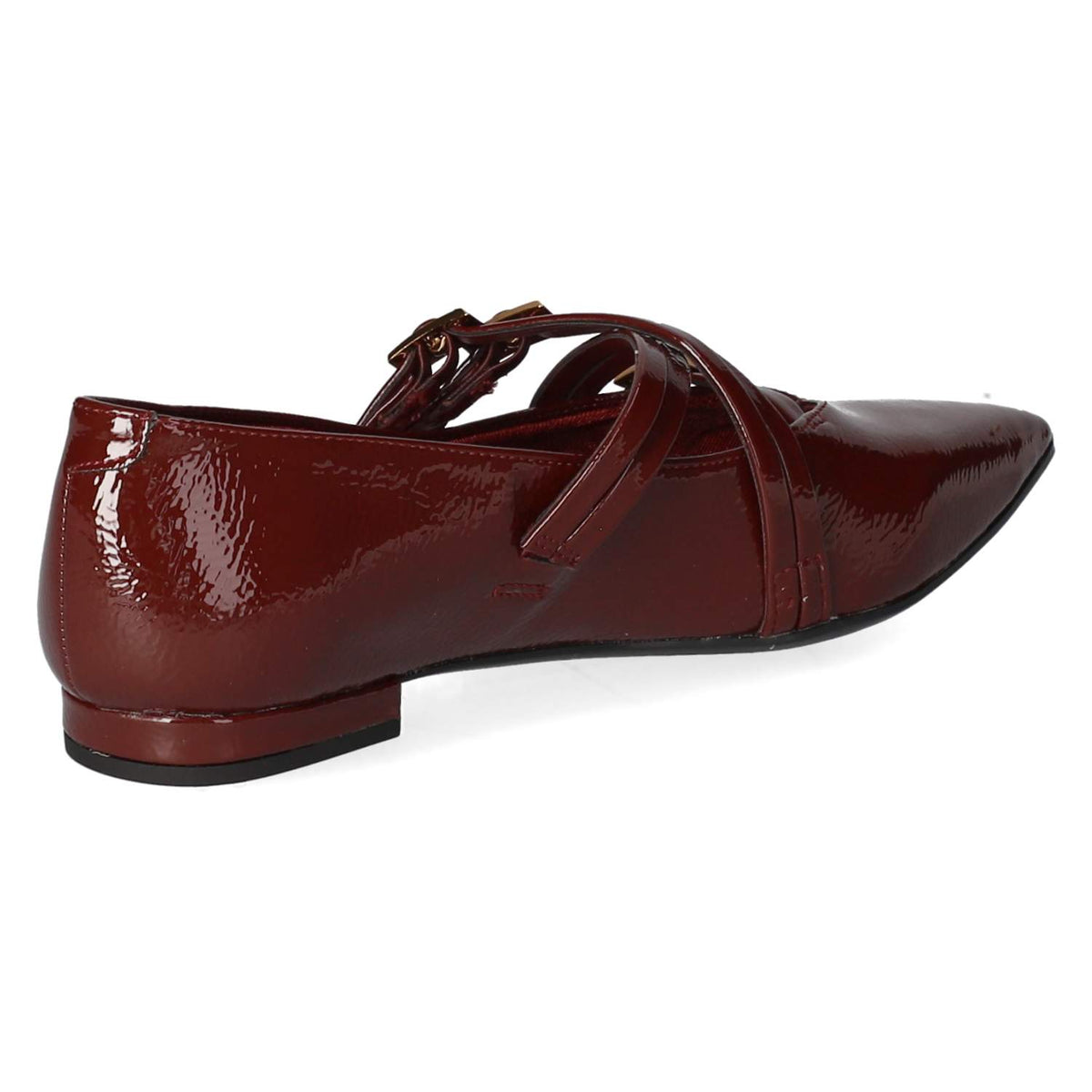 Spangenballerinas Rot