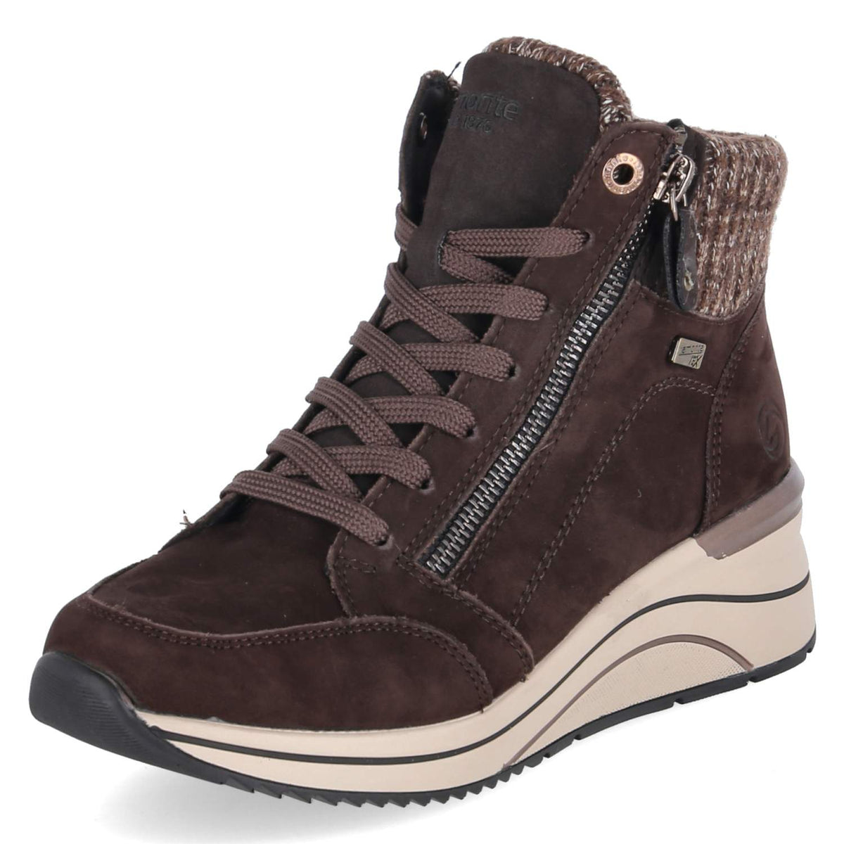 Schnürstiefeletten Braun