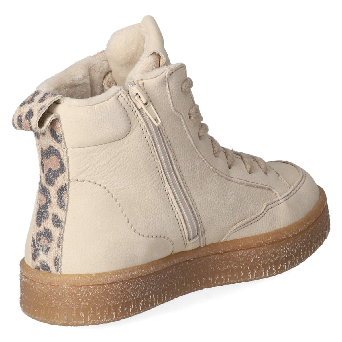 Schnürstiefeletten Beige