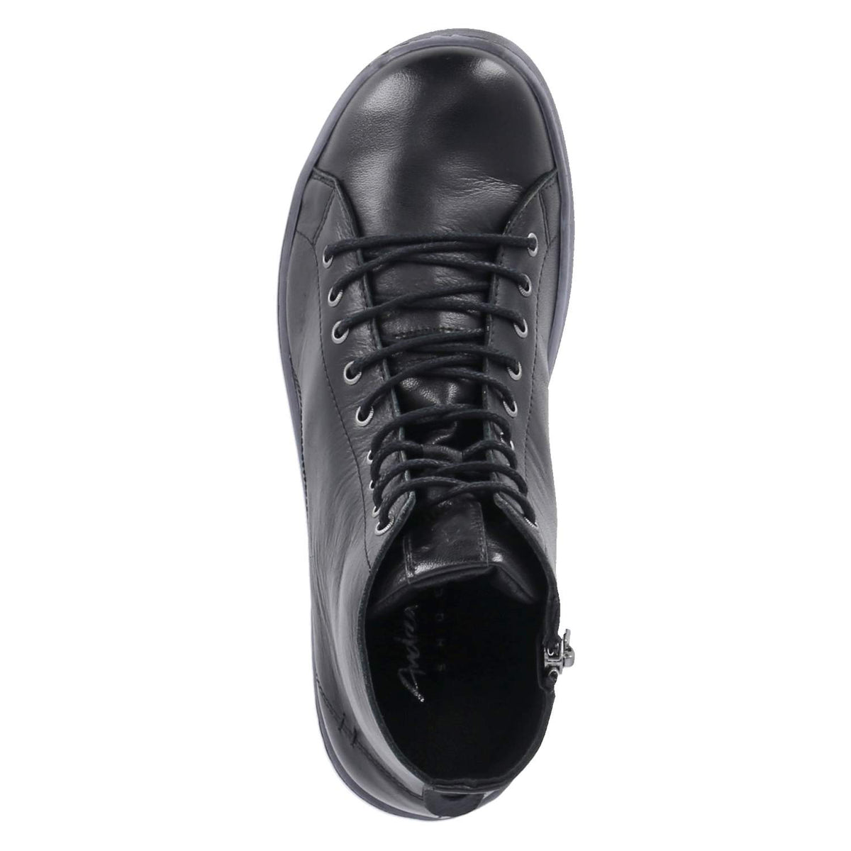 Schnüstiefeletten Schwarz