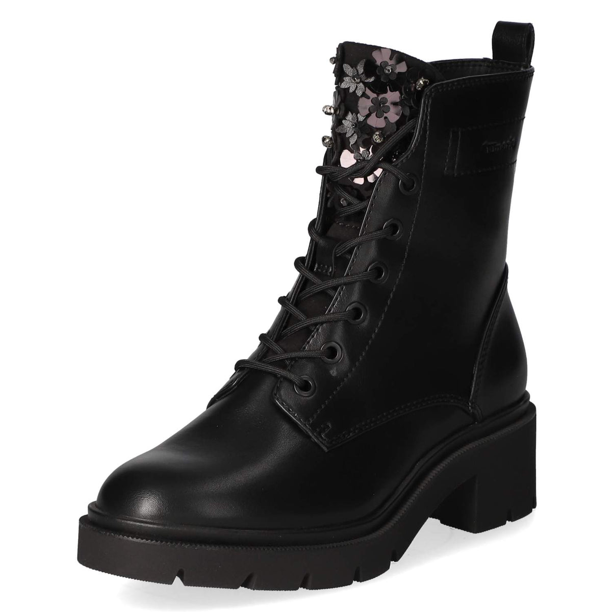 Schnürstiefeletten Schwarz