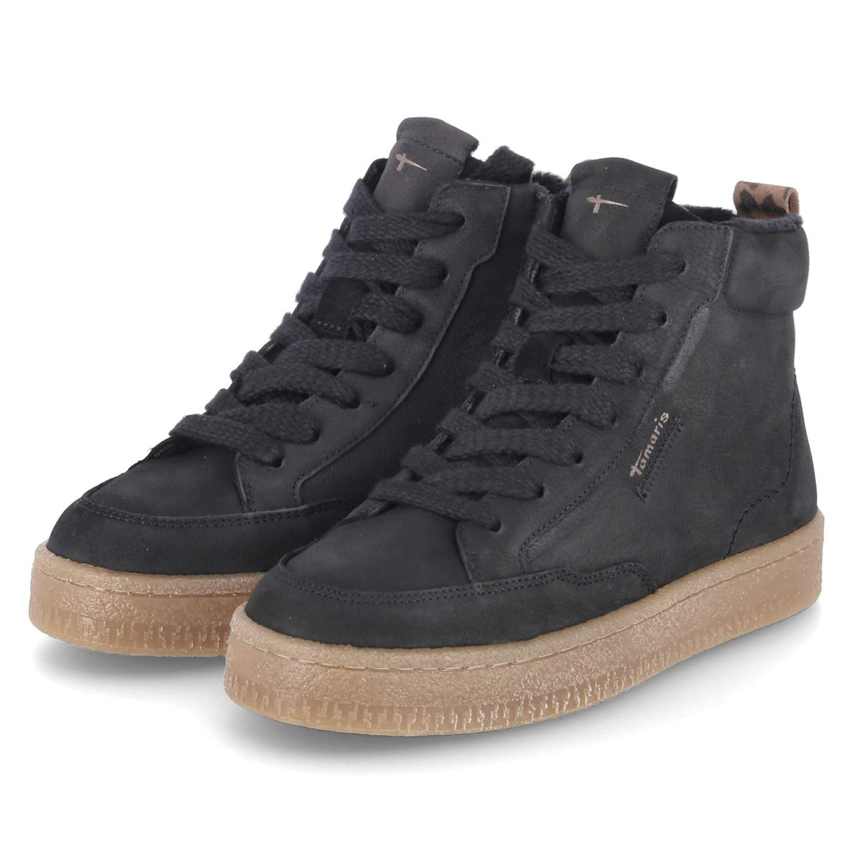 Schnürstiefeletten Schwarz