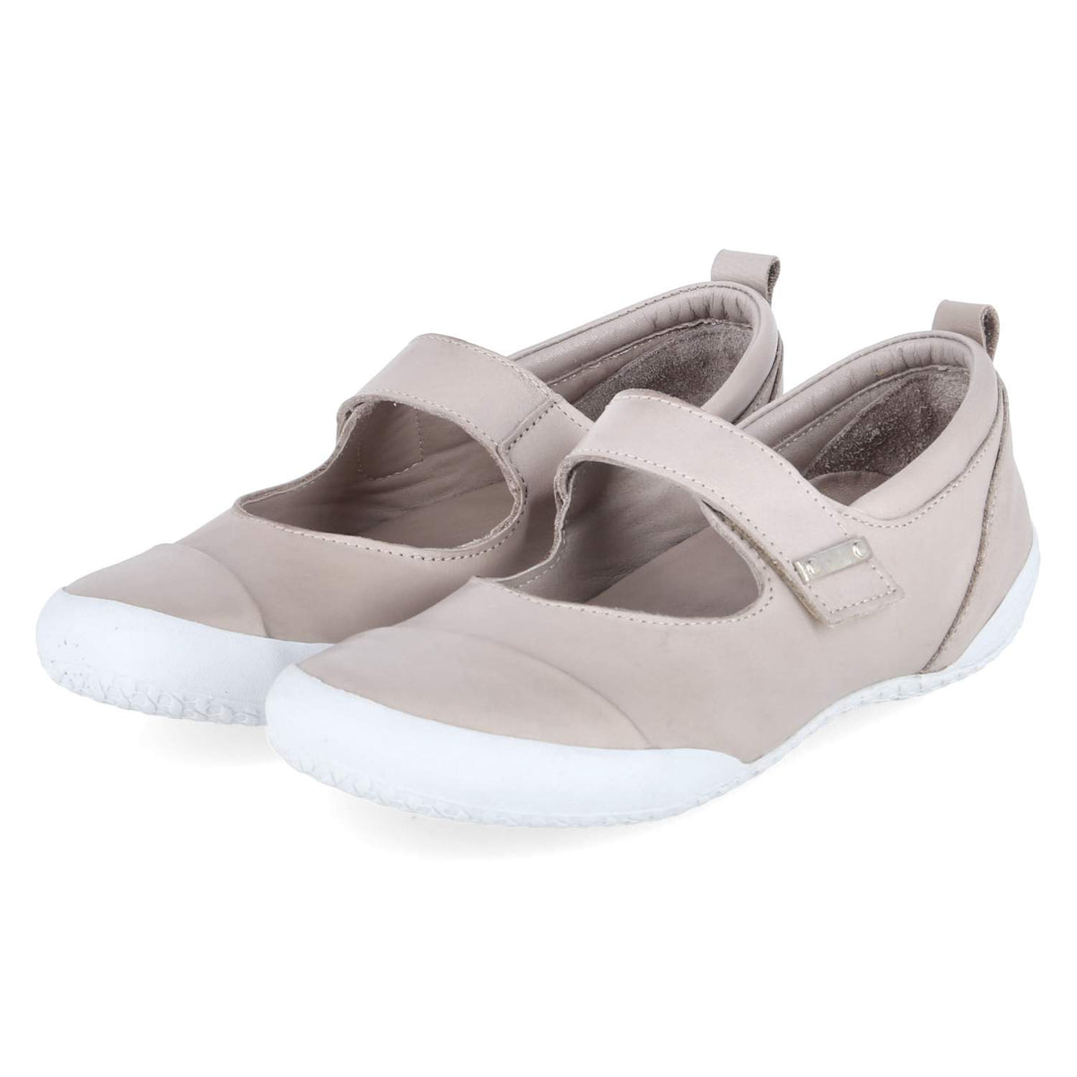 Spangenballerinas Grau