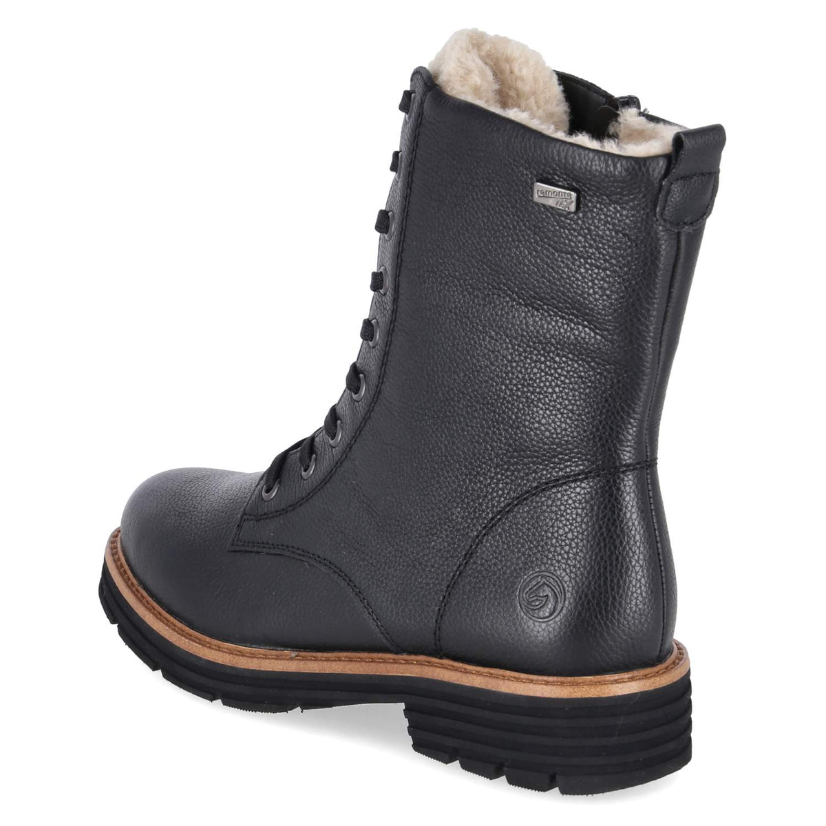 Schnürstiefeletten Schwarz