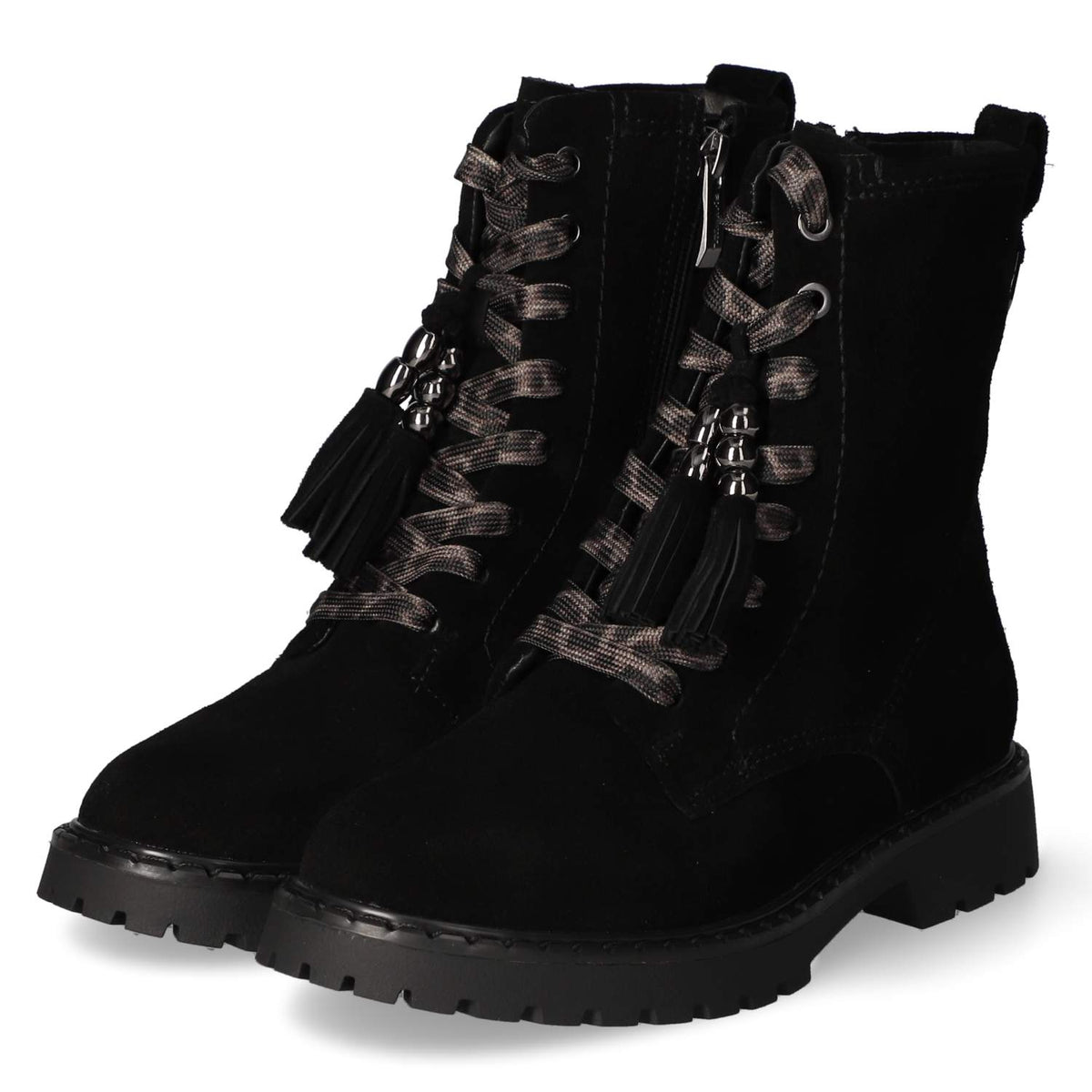 Schnürstiefeletten Schwarz