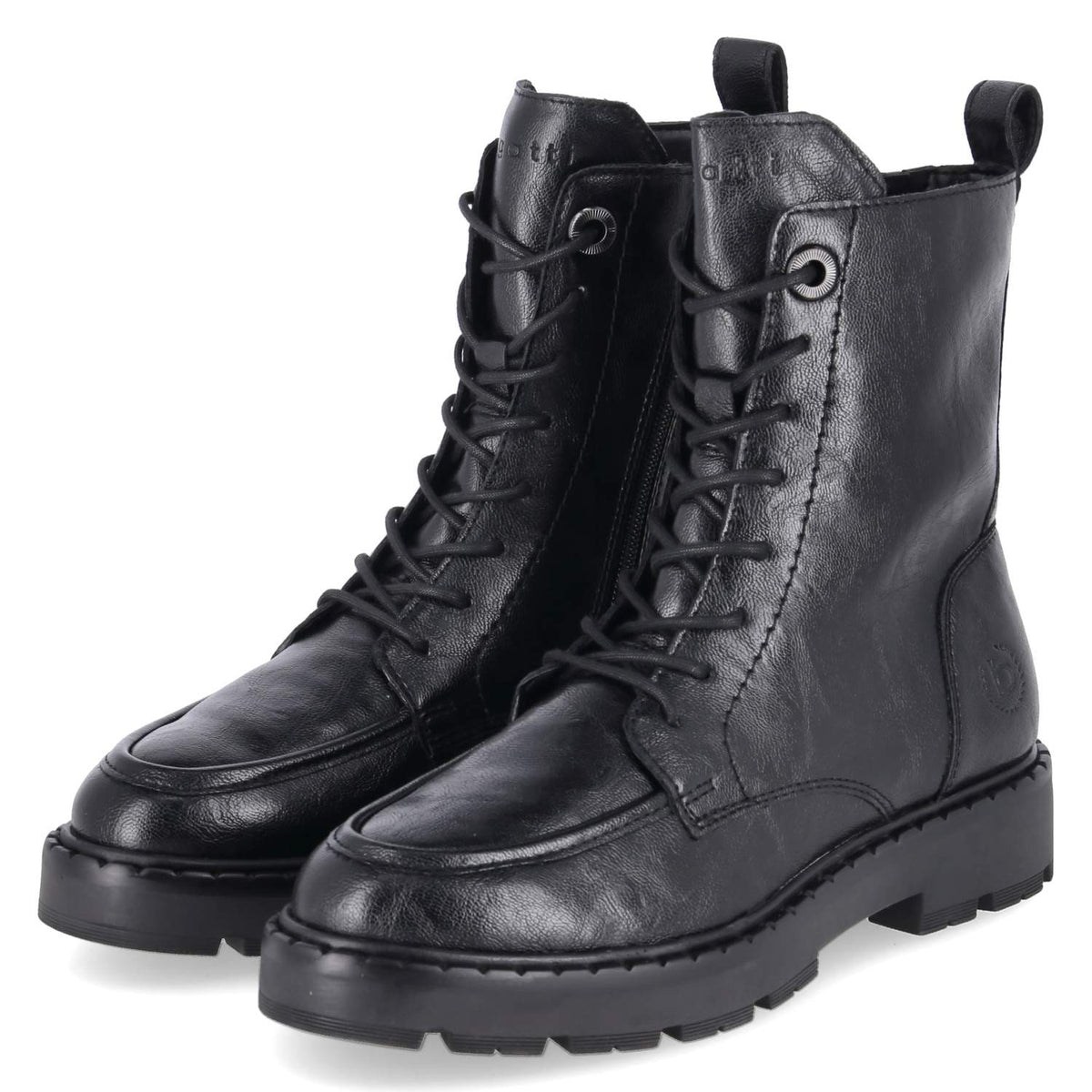 Schnürstiefeletten Schwarz