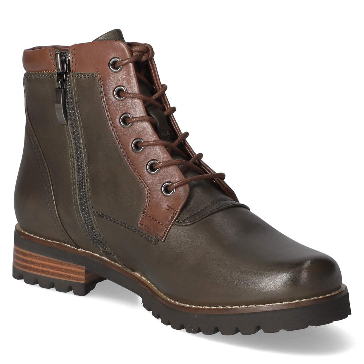 Schnürstiefeletten Grün