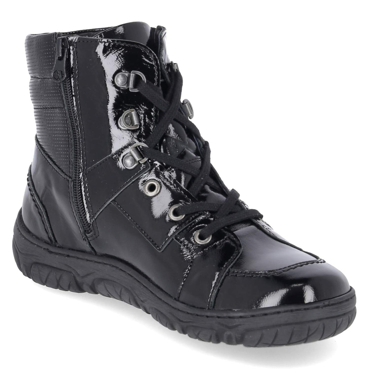Schnürboots Schwarz