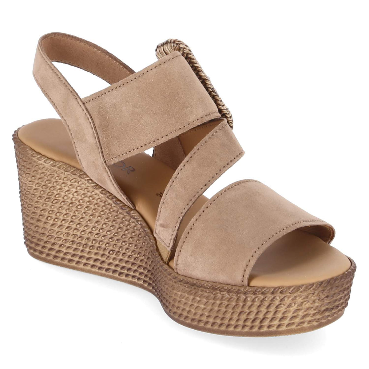 Espadrille-Sandaletten Braun