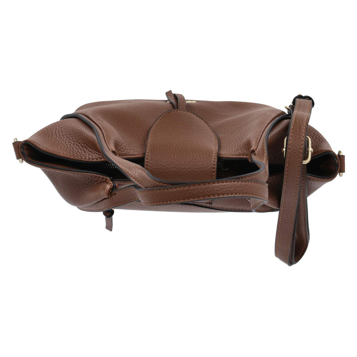 Schultertasche MANUELA Braun