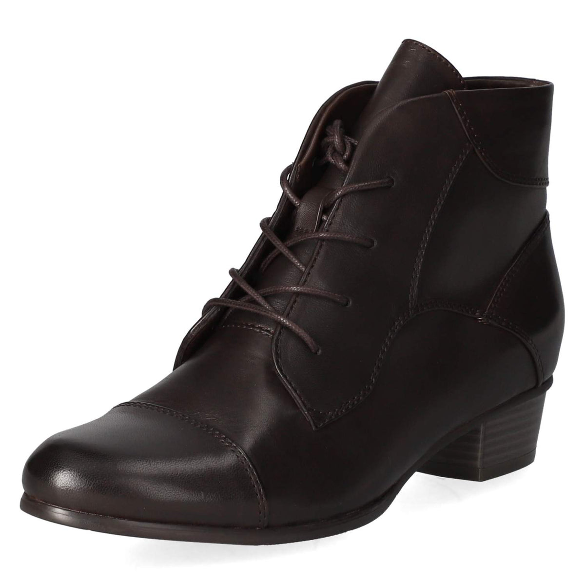 Schnürstiefeletten Braun