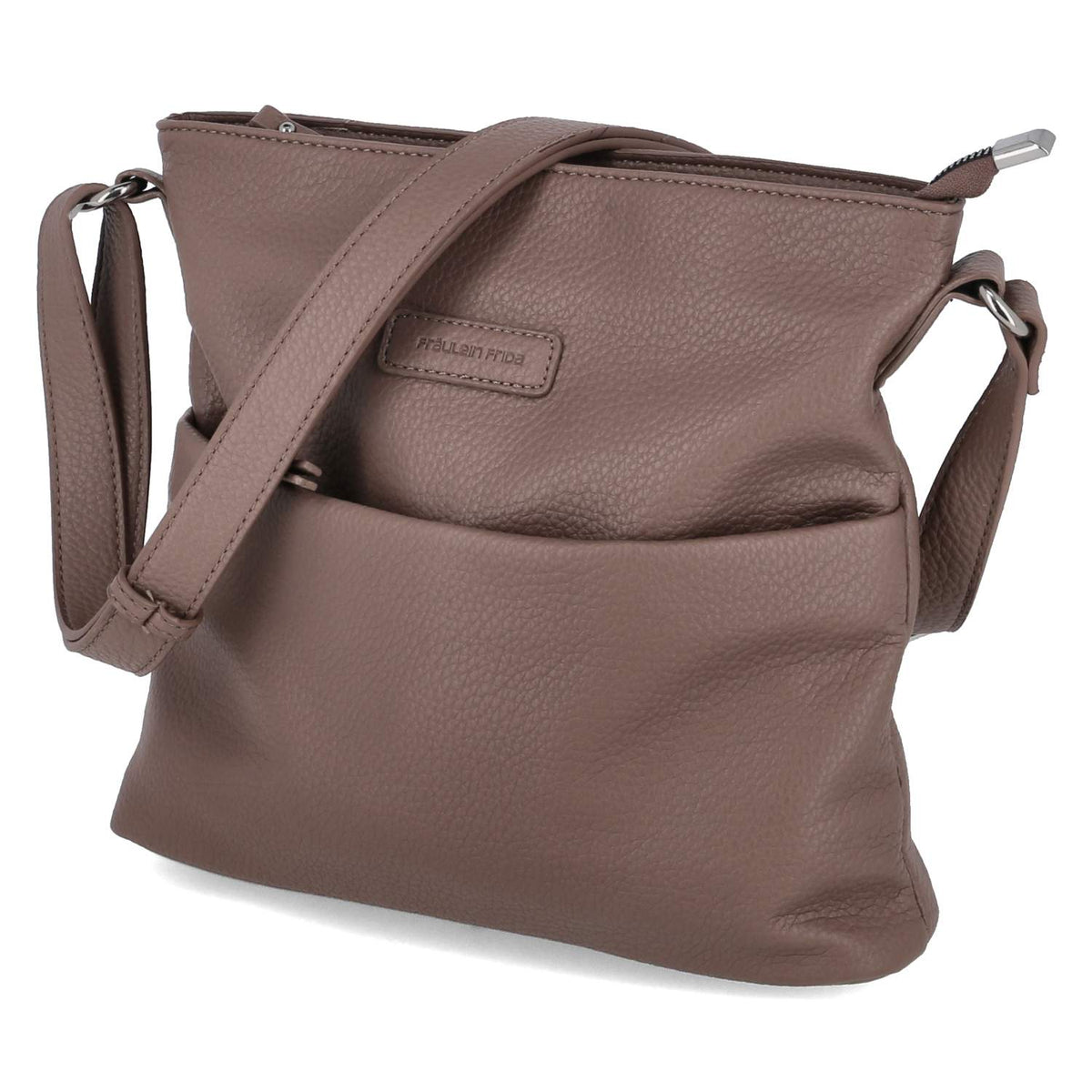 Schultertasche Taupe