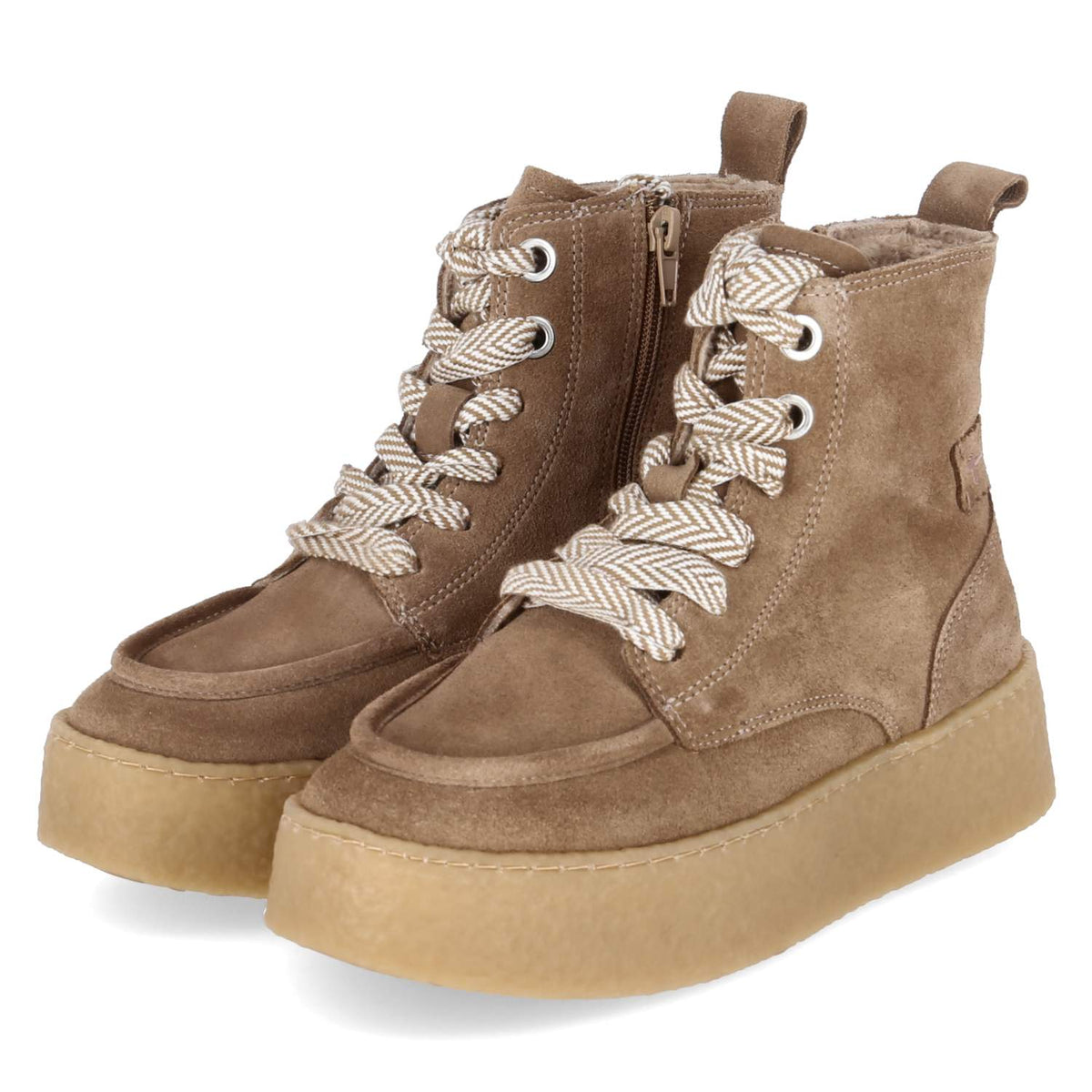 Schnürboots Beige