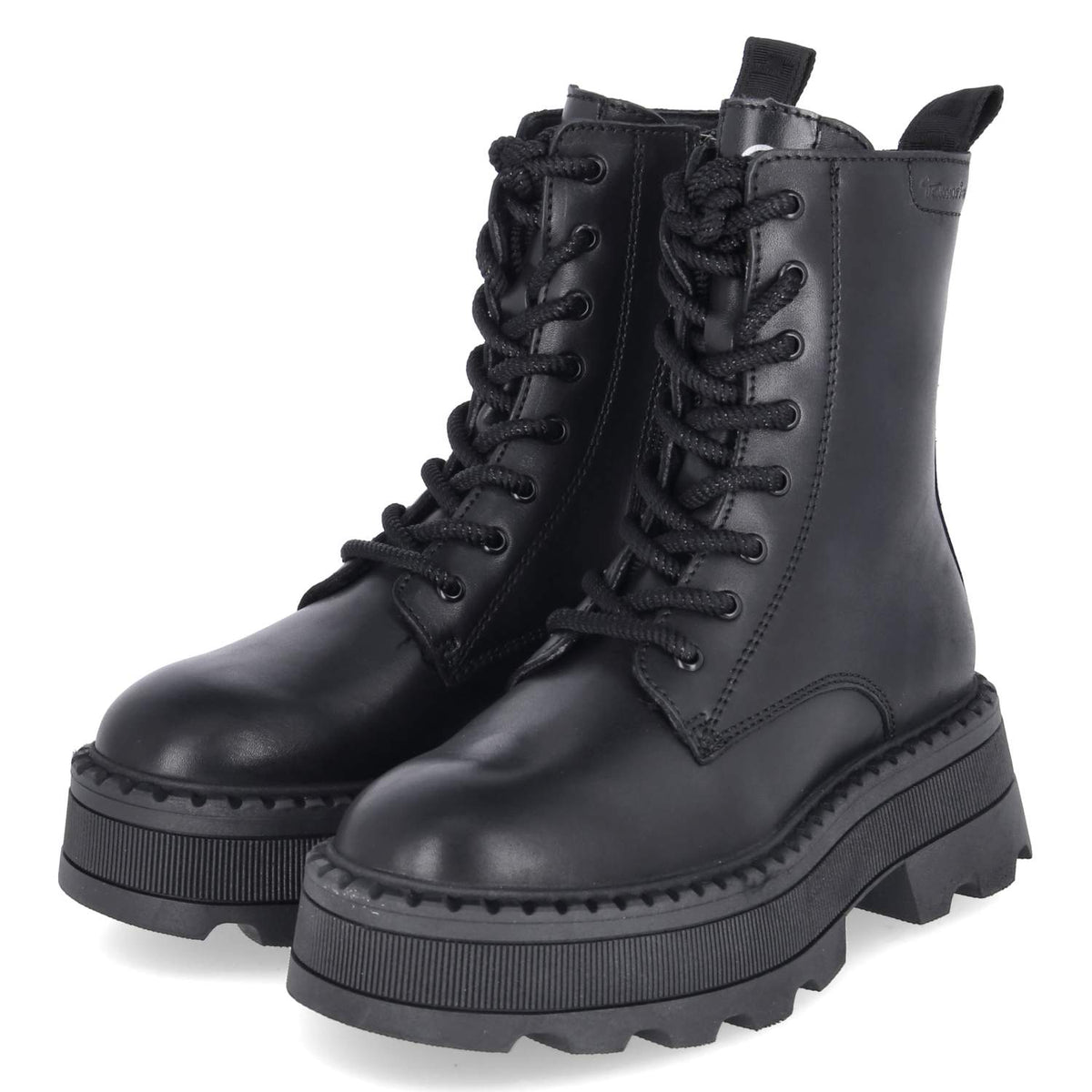 Schnürboots Schwarz