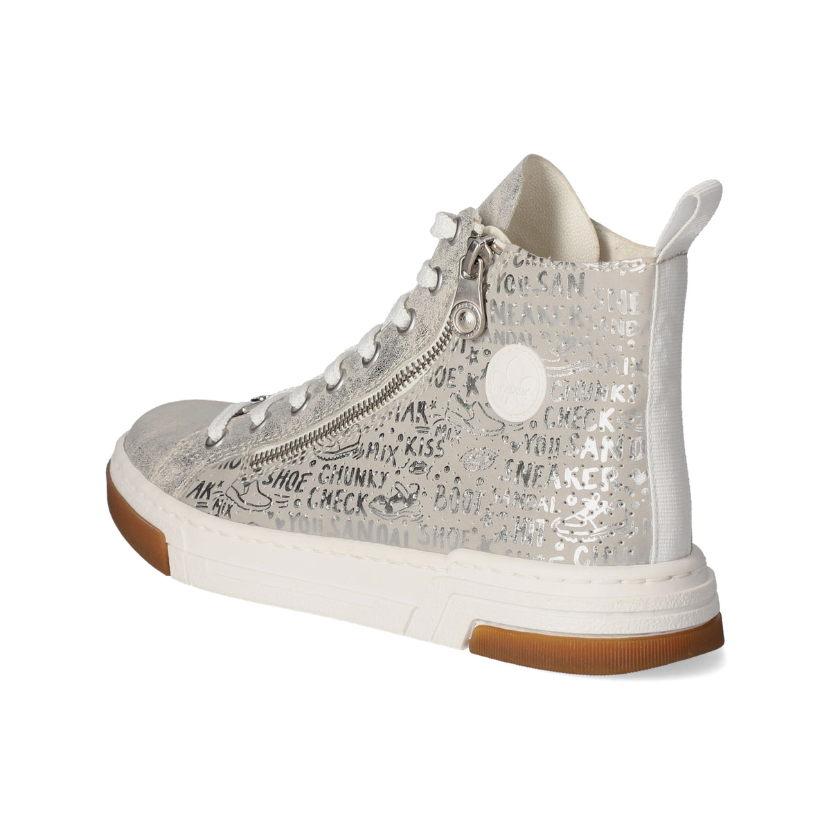 High Sneaker Silber