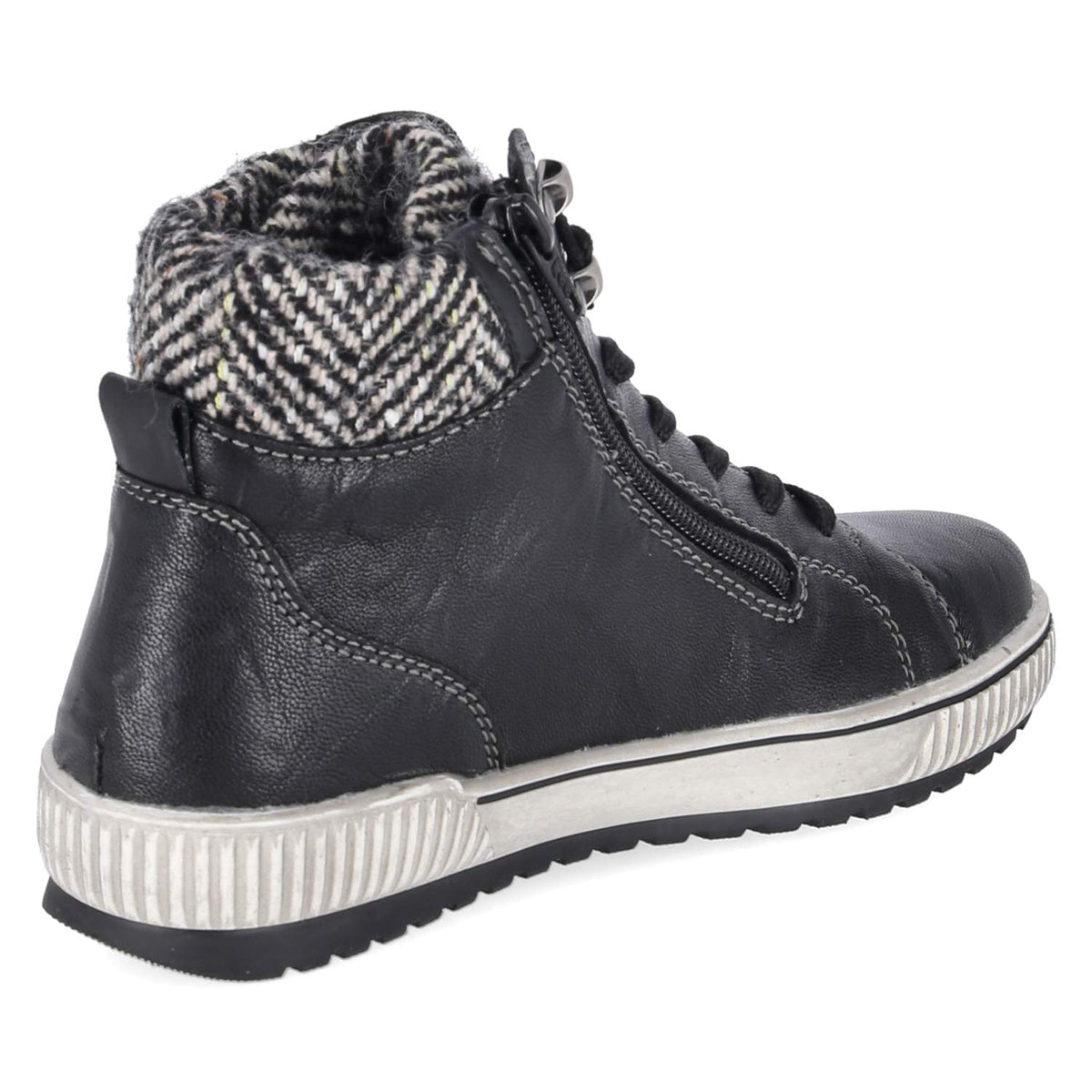 Schnürstiefeletten Schwarz