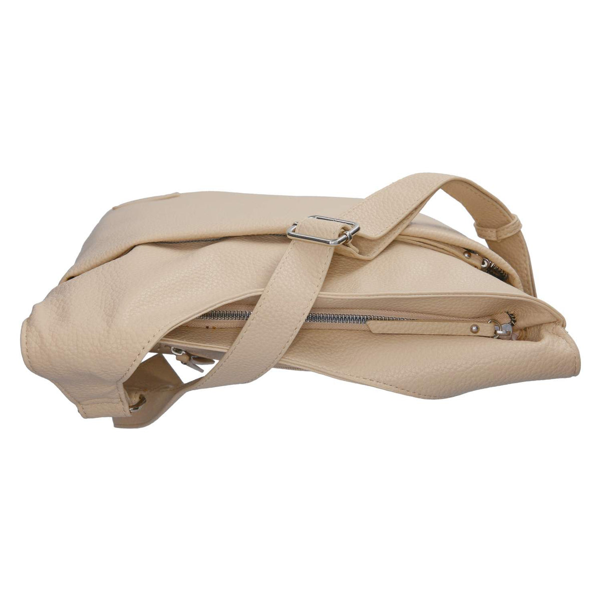 Schultertasche Beige