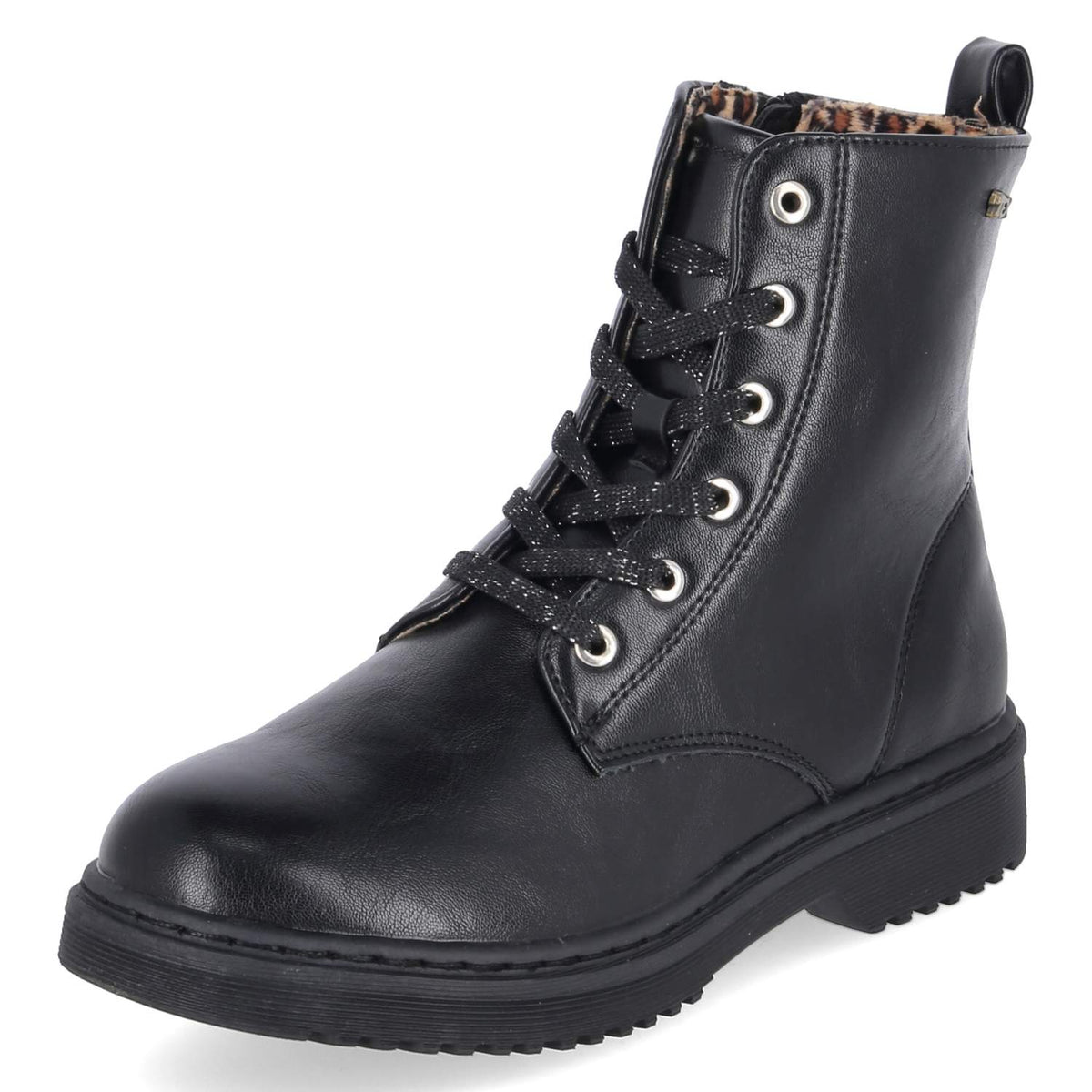 Schnürboots Schwarz