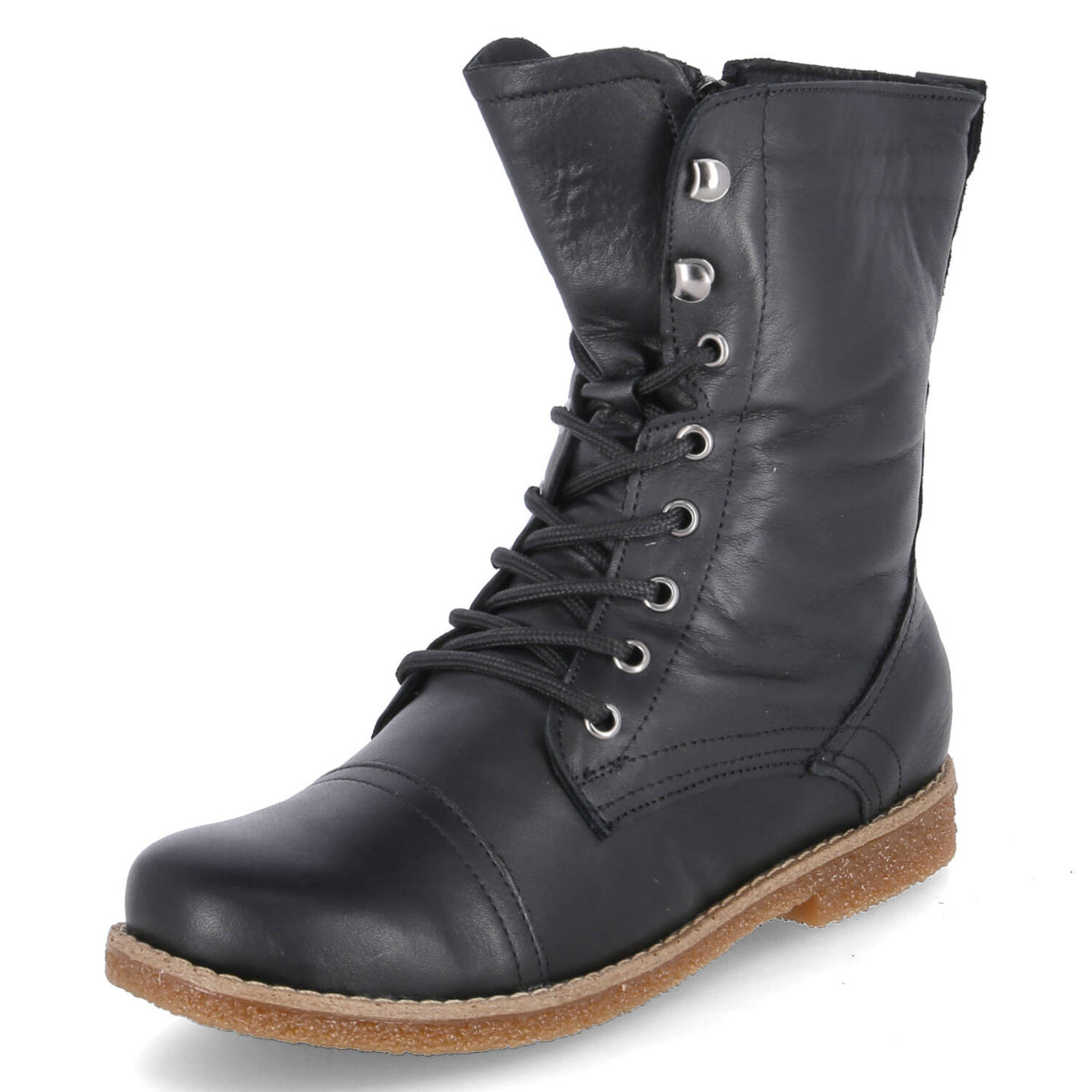 Schnürstiefeletten Schwarz