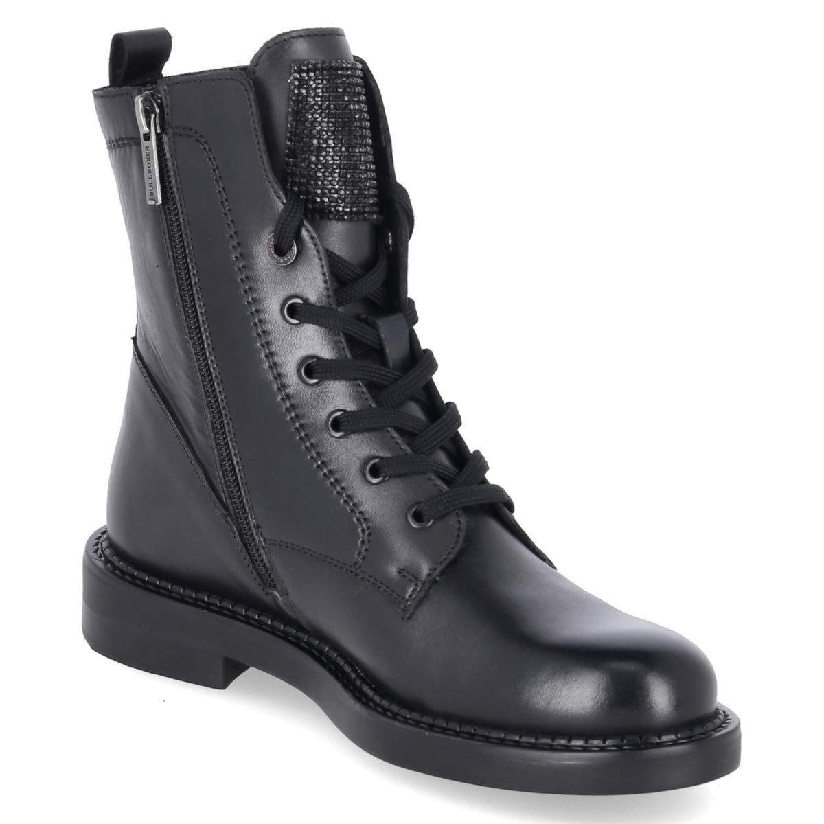 Schnürboots Schwarz