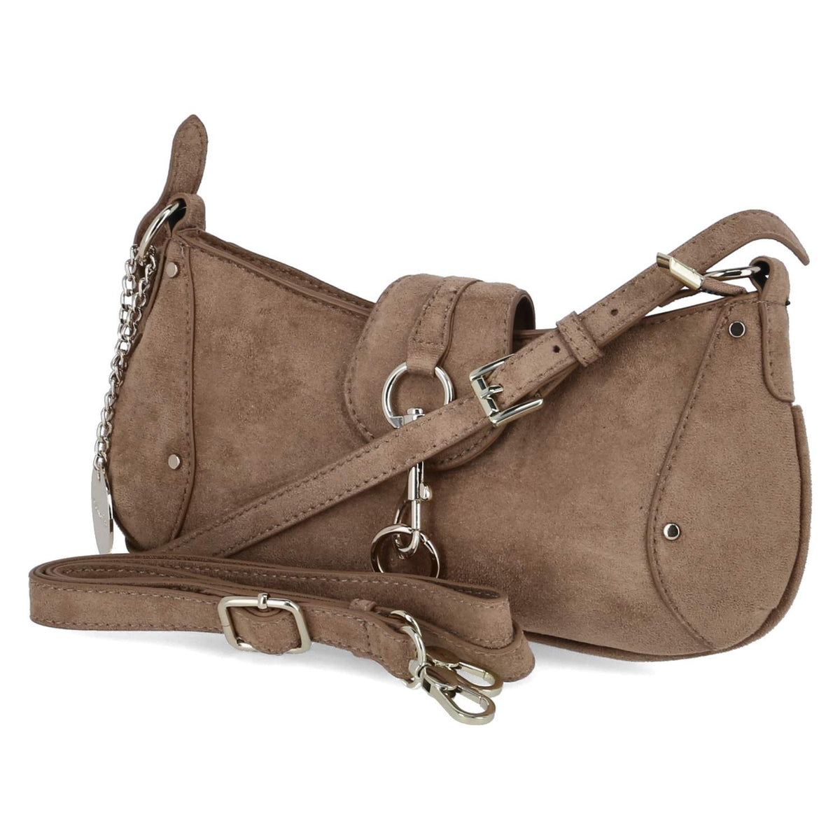 Schultertasche MARINA SUEDE Beige