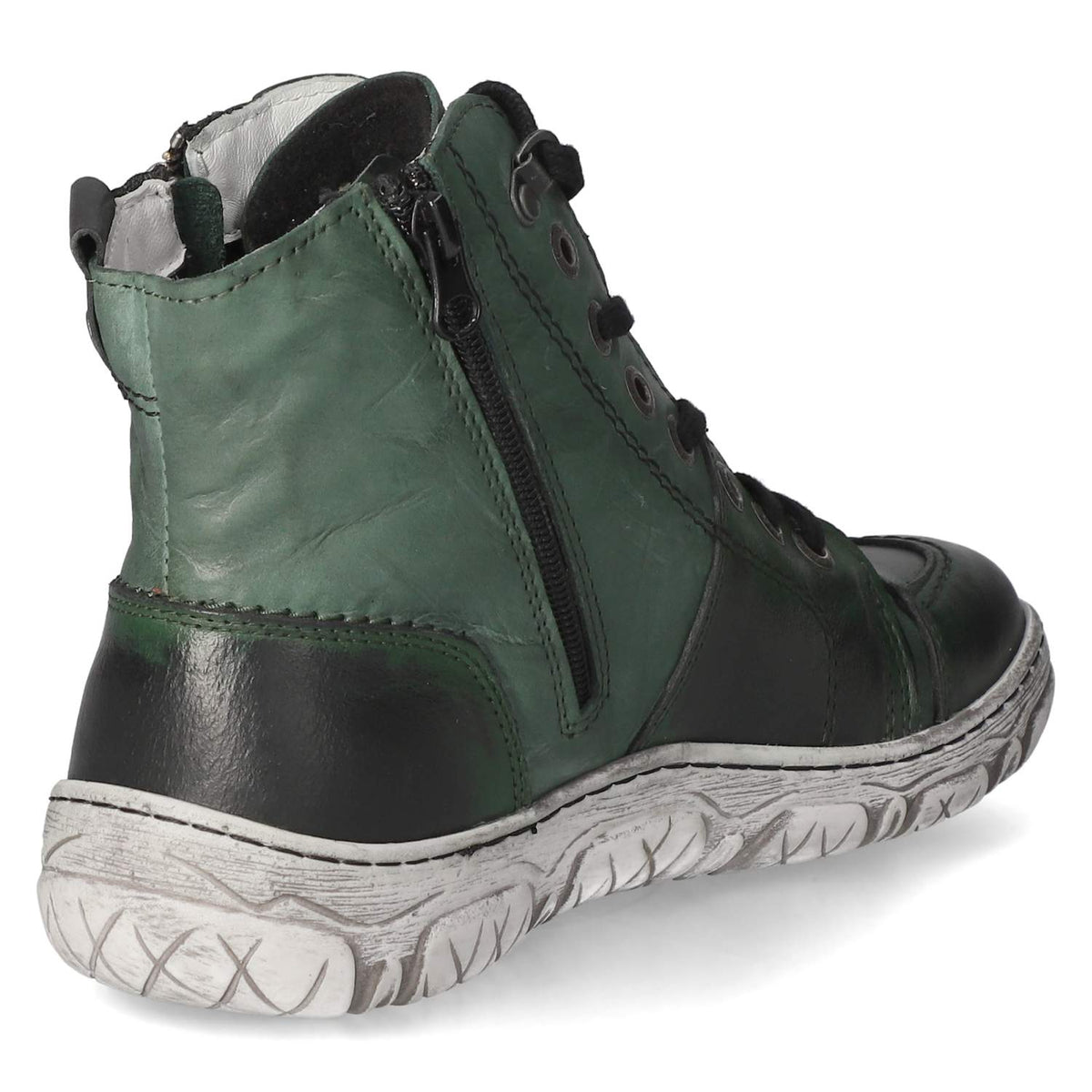 Schnürstiefeletten Grün