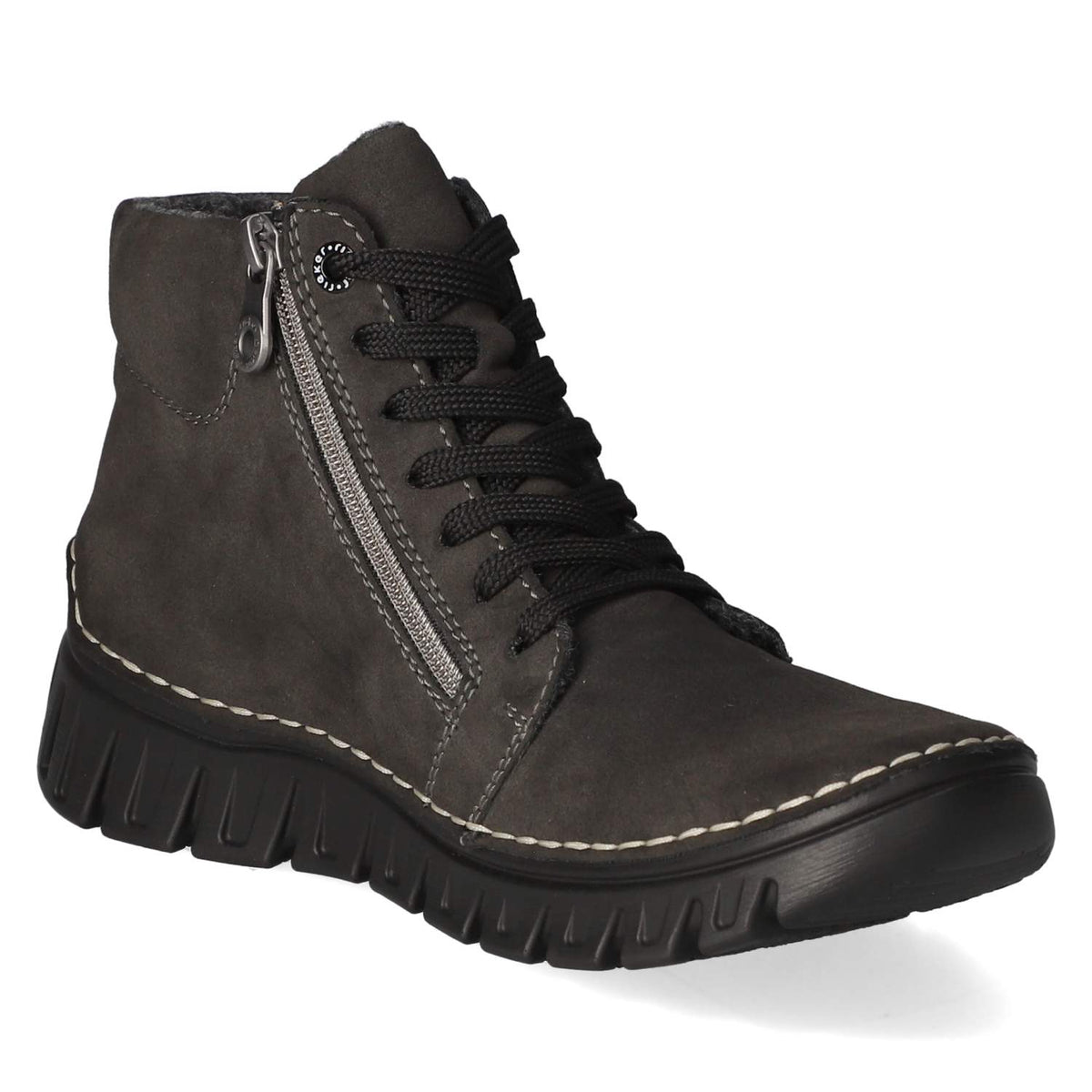 Schnürstiefeletten Grau